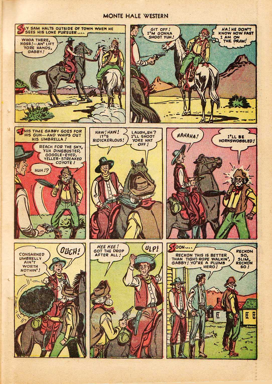 Read online Monte Hale Western comic -  Issue #38 - 38