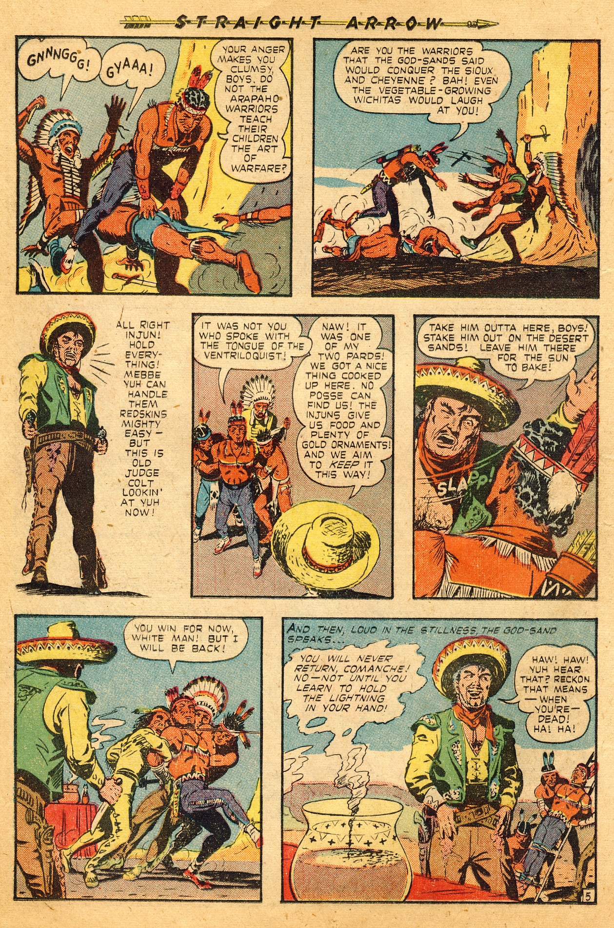 Read online Straight Arrow comic -  Issue #4 - 14