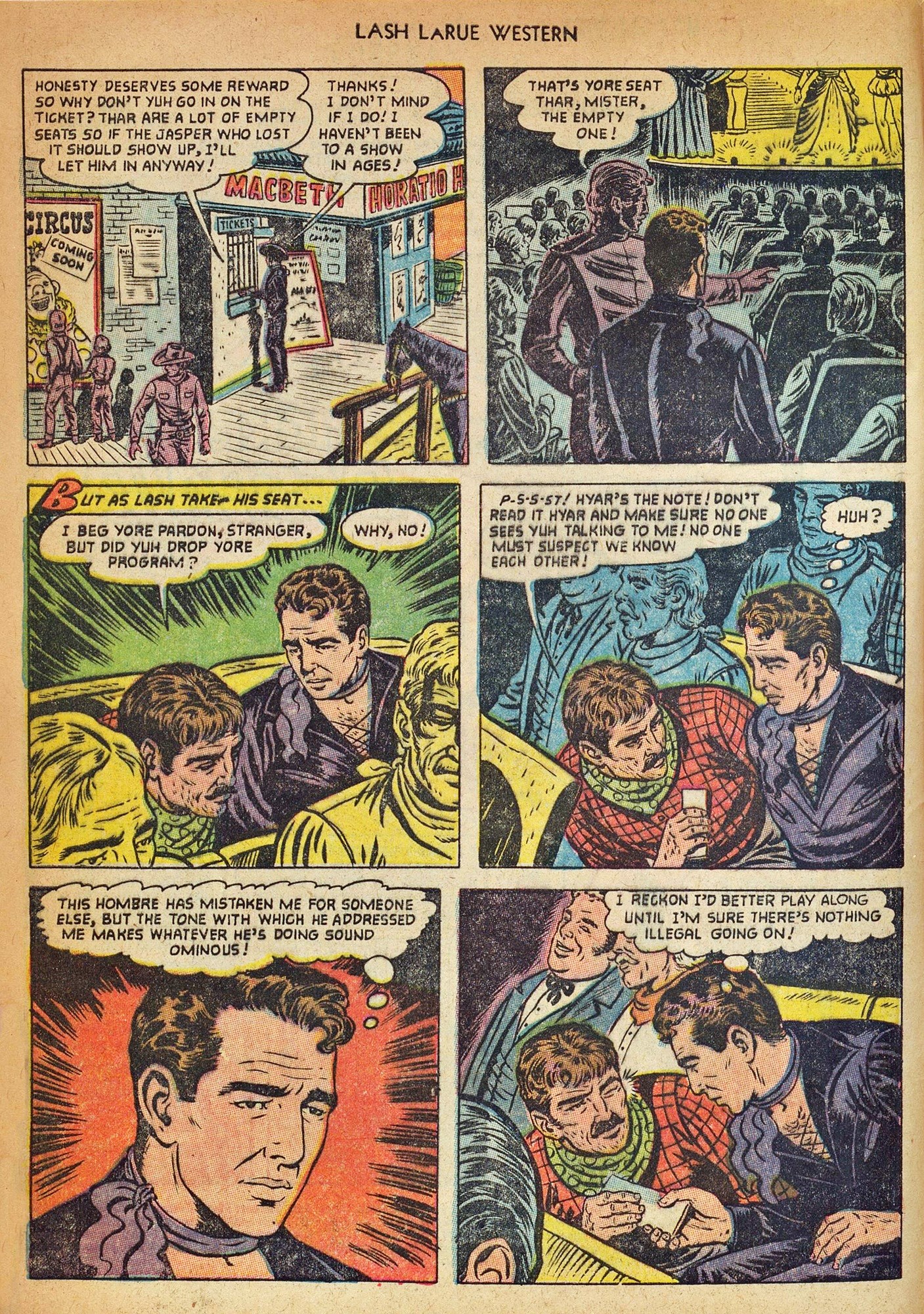 Read online Lash Larue Western (1949) comic -  Issue #42 - 4