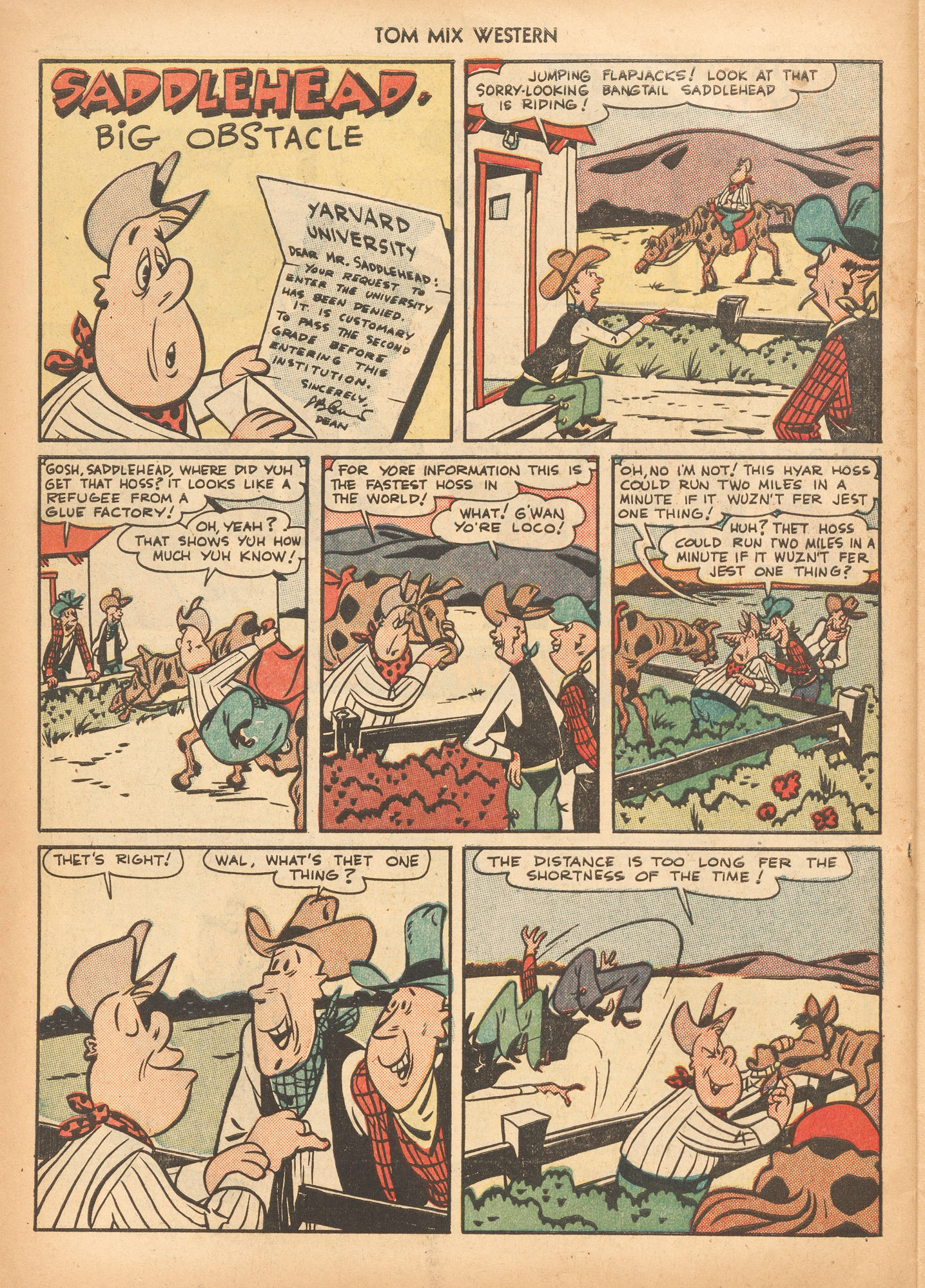 Read online Tom Mix Western (1948) comic -  Issue #23 - 34
