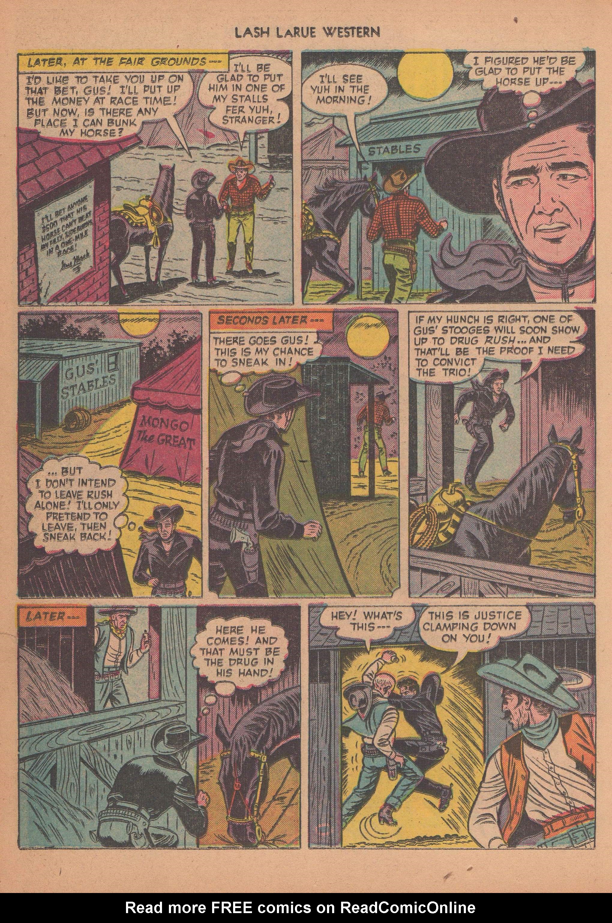 Read online Lash Larue Western (1949) comic -  Issue #14 - 31