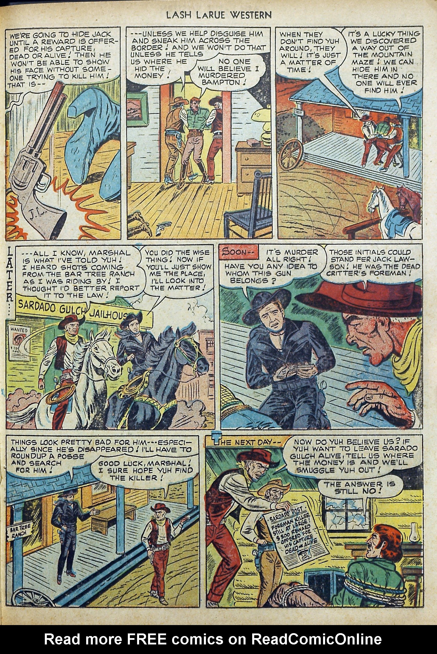 Read online Lash Larue Western (1949) comic -  Issue #11 - 29