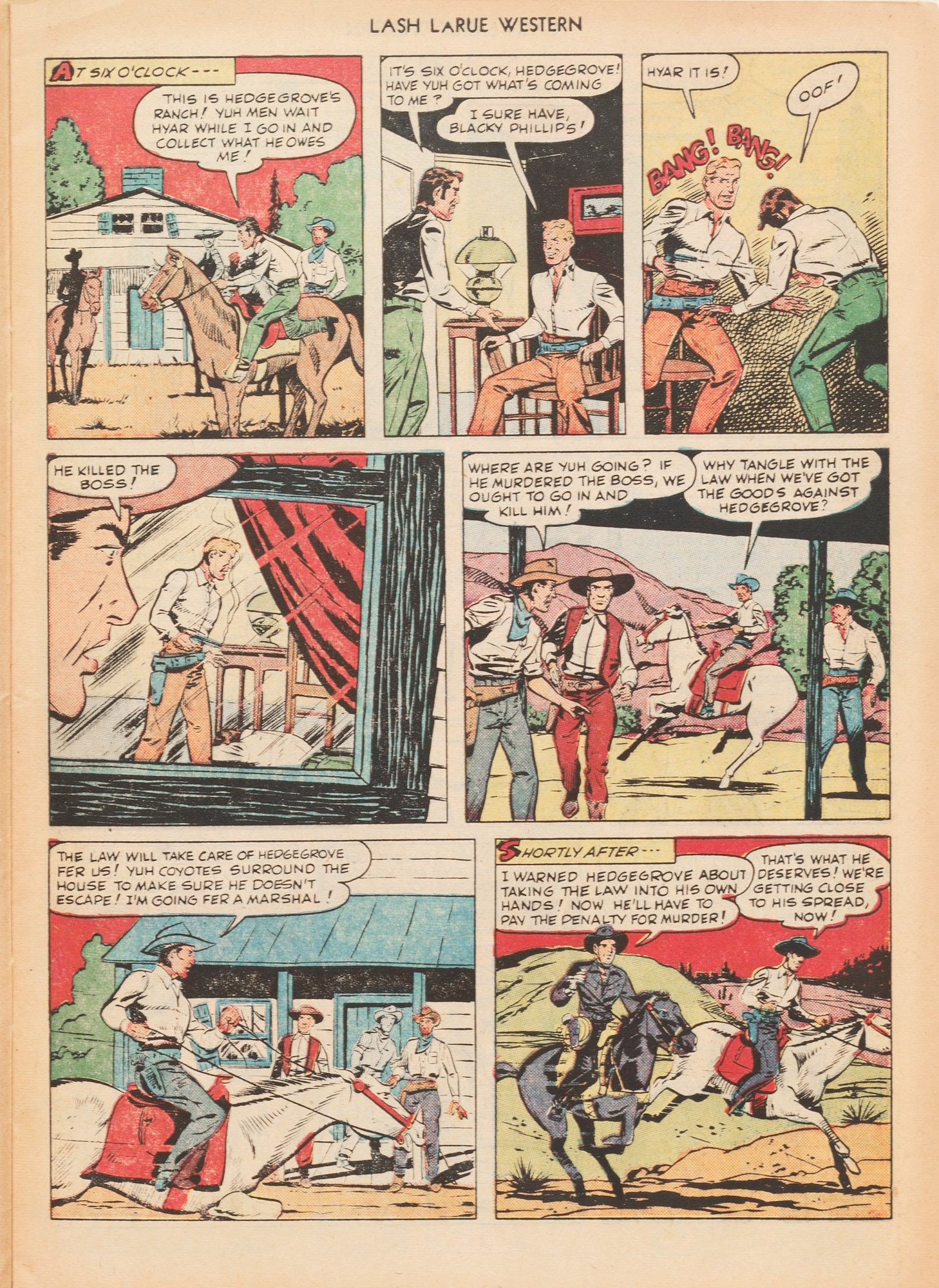 Read online Lash Larue Western (1949) comic -  Issue #7 - 21