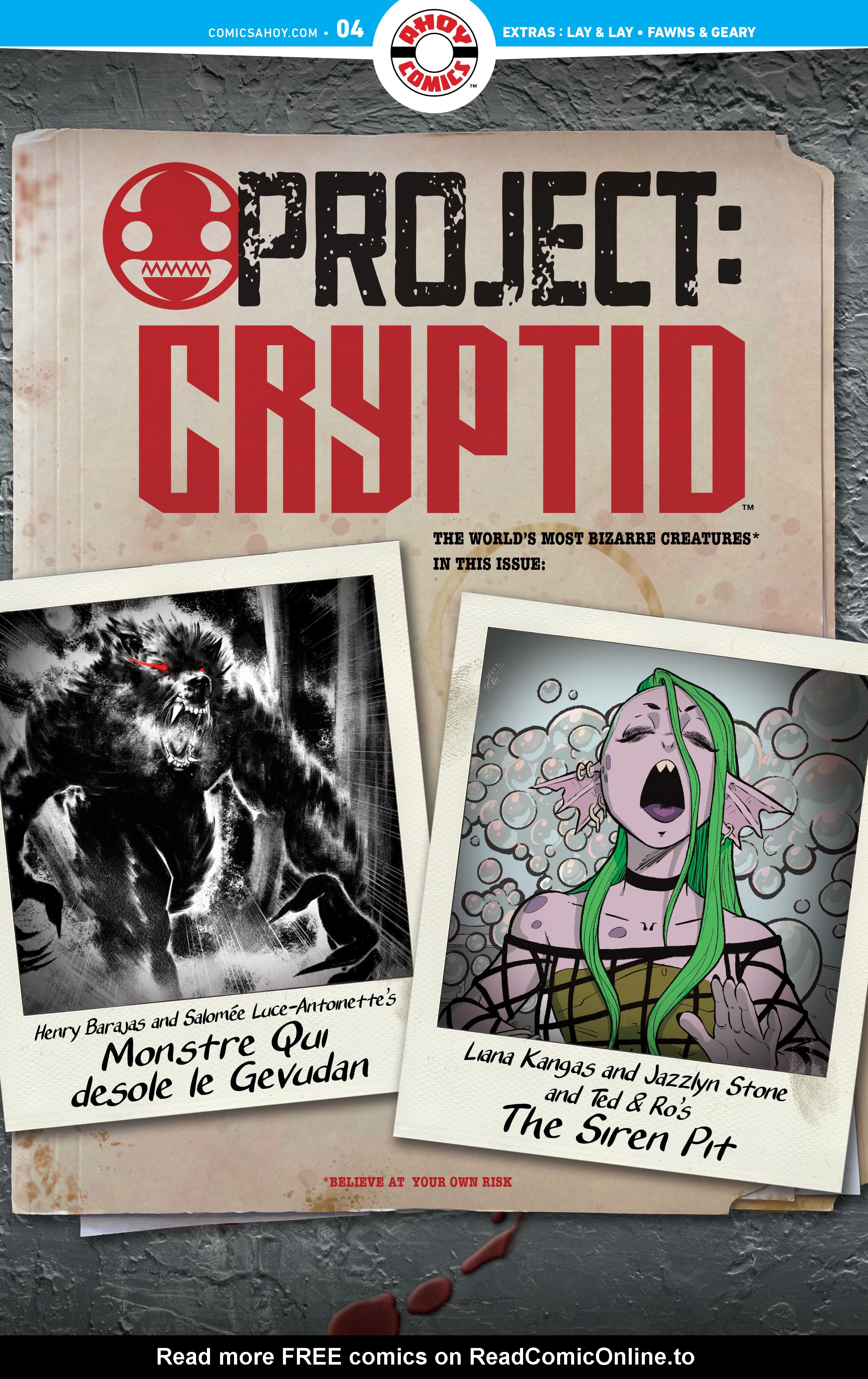 Read online Project Cryptid comic -  Issue #4 - 1