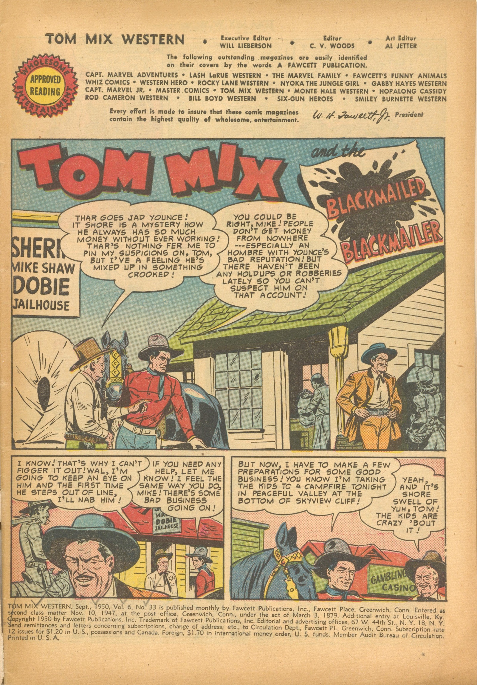 Read online Tom Mix Western (1948) comic -  Issue #33 - 3