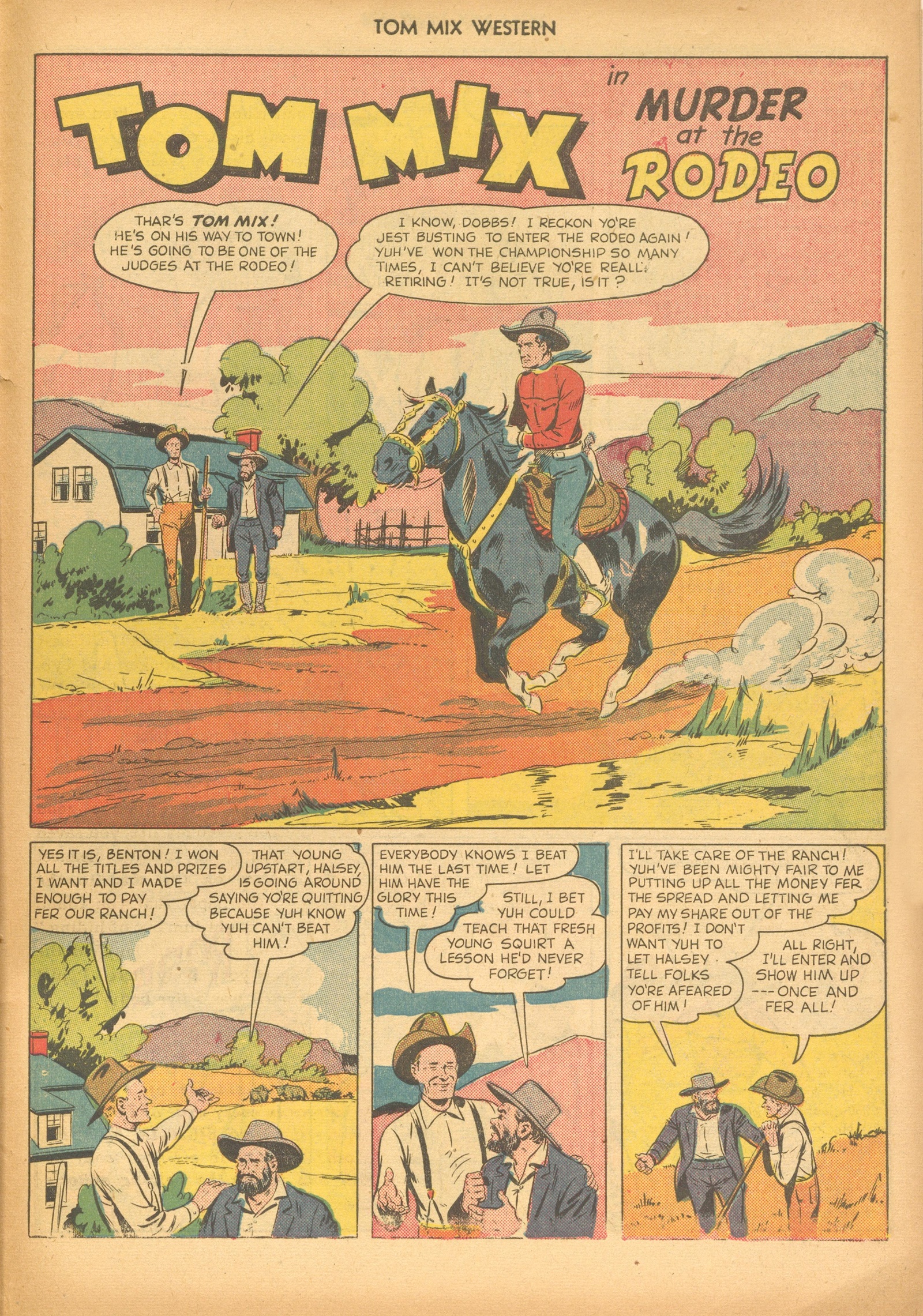 Read online Tom Mix Western (1948) comic -  Issue #30 - 27