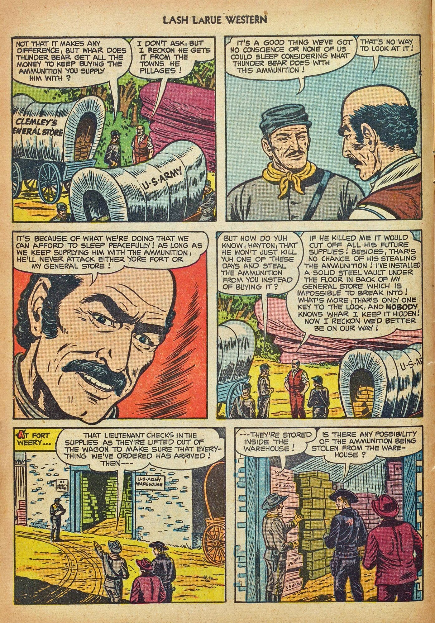 Read online Lash Larue Western (1949) comic -  Issue #44 - 6