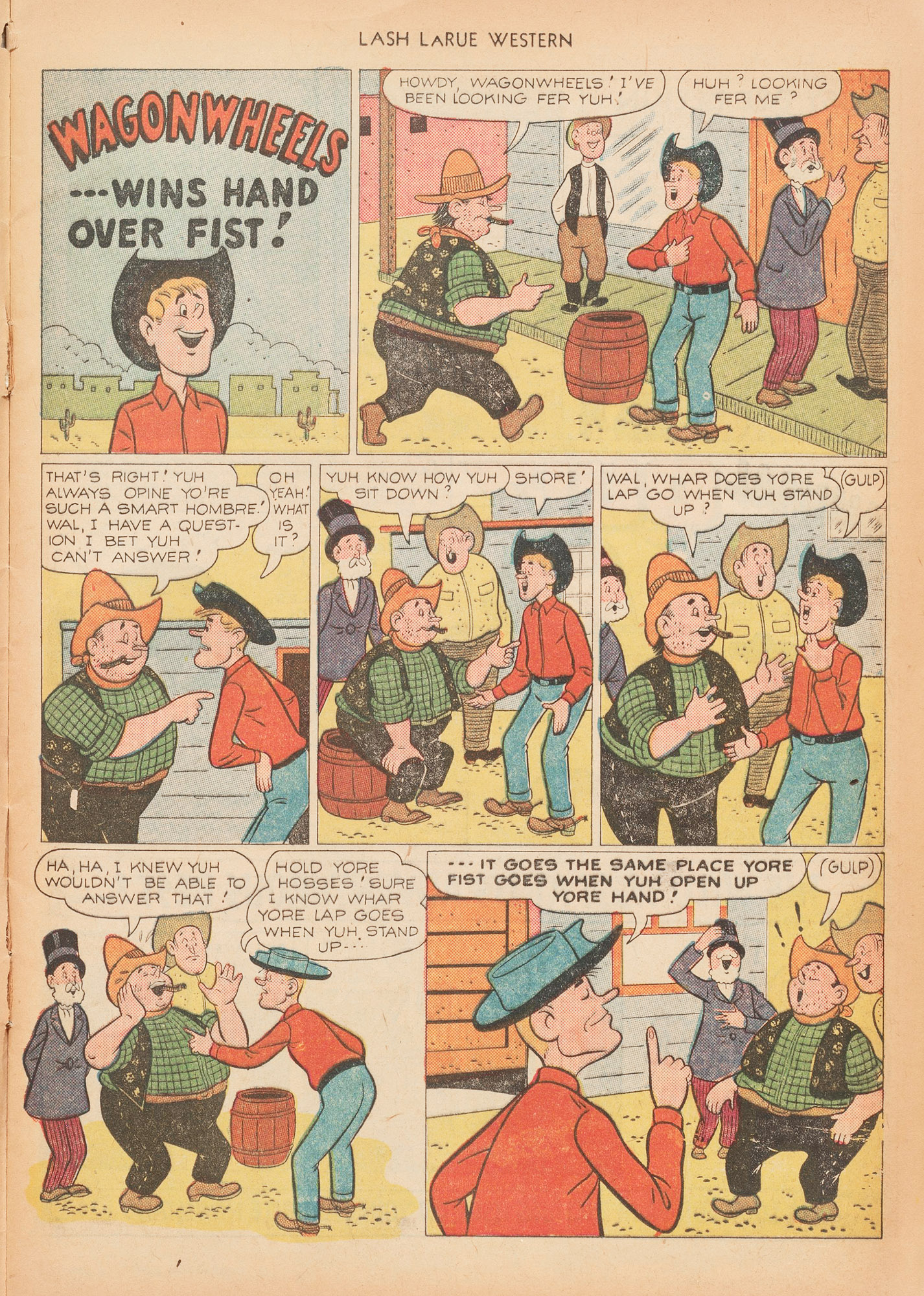 Read online Lash Larue Western (1949) comic -  Issue #15 - 13