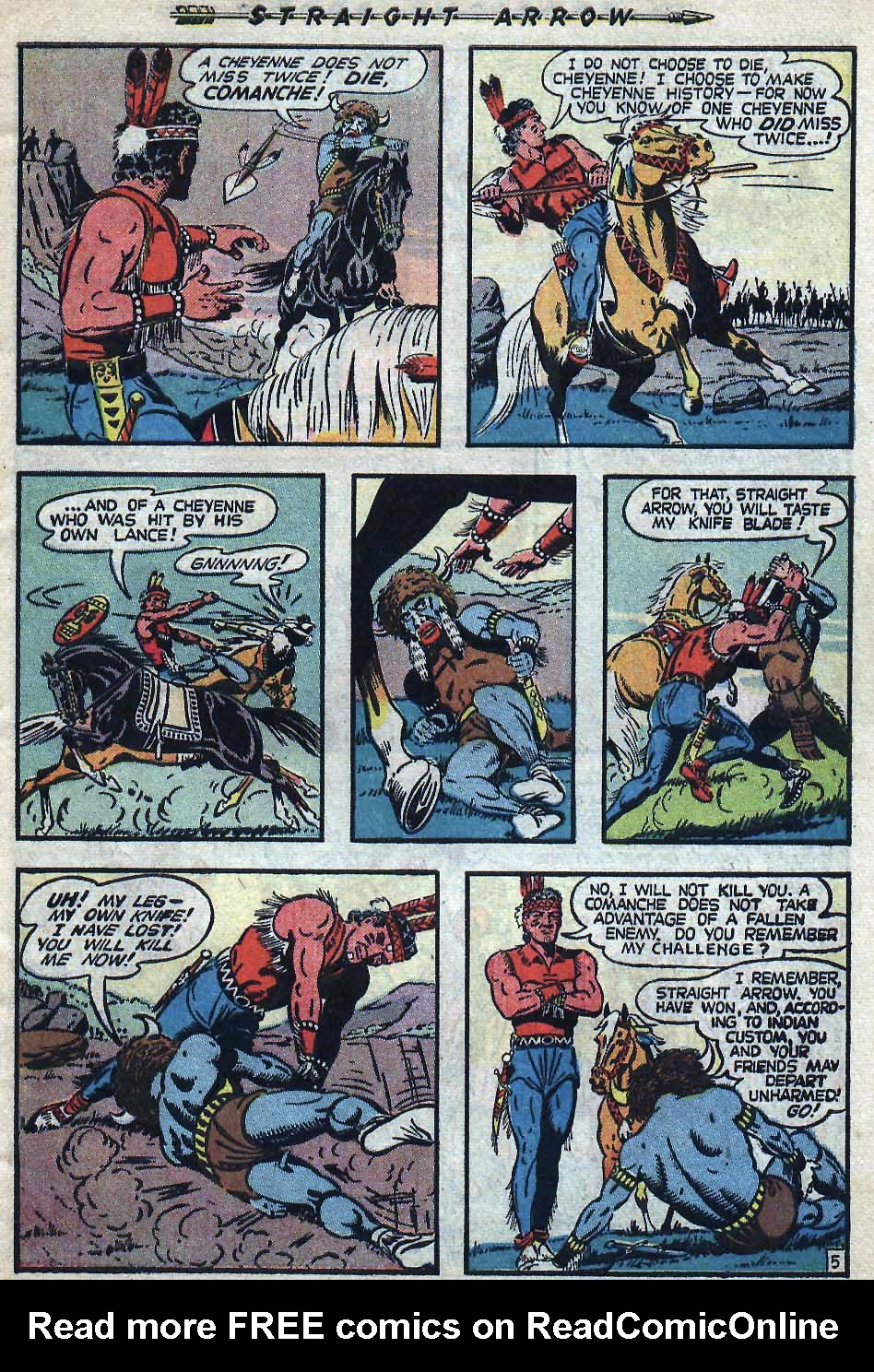 Read online Straight Arrow comic -  Issue #6 - 8