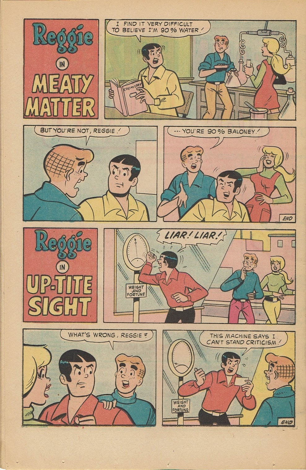 Read online Reggie's Wise Guy Jokes comic -  Issue #34 - 19