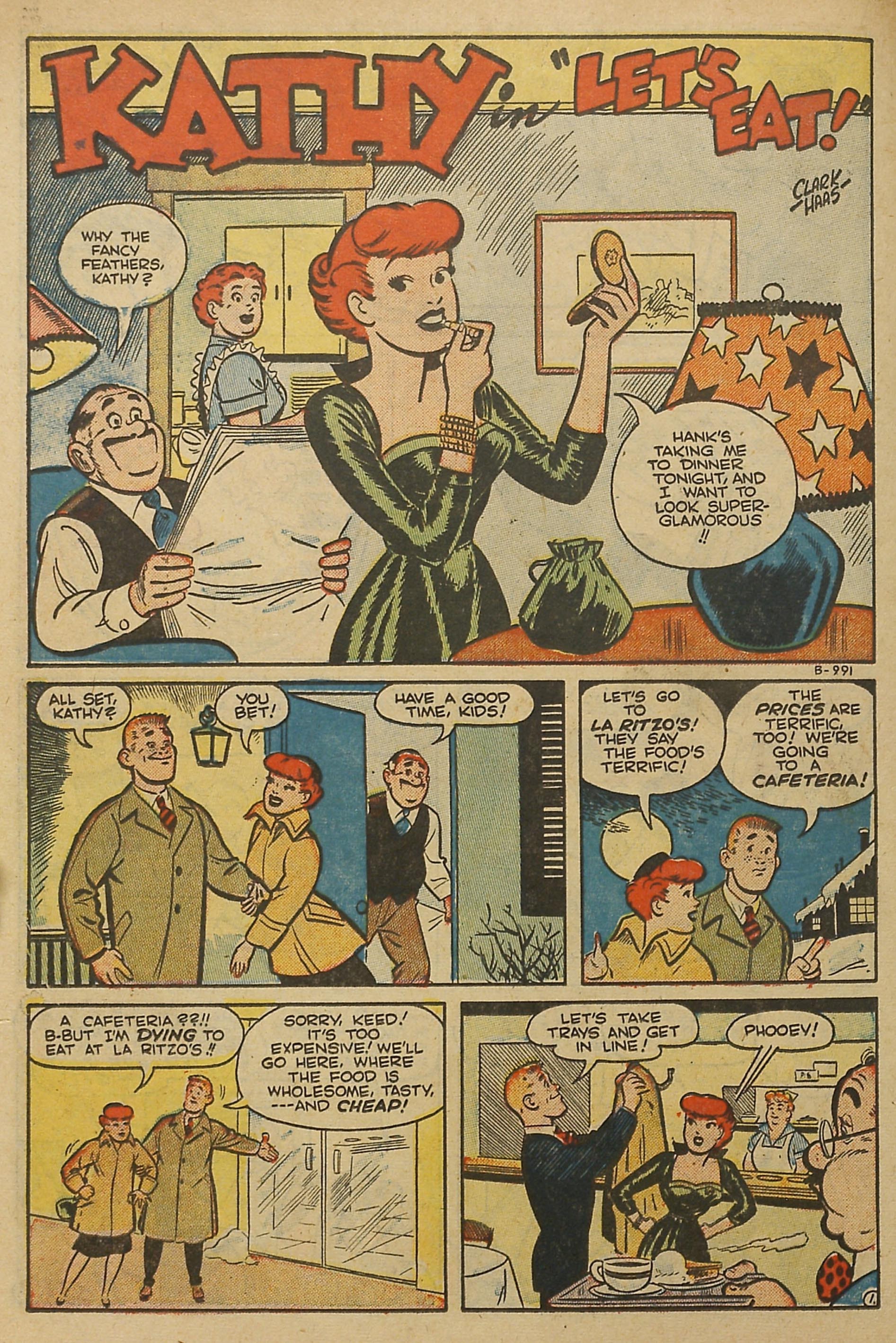 Read online Kathy (1949) comic -  Issue #10 - 14
