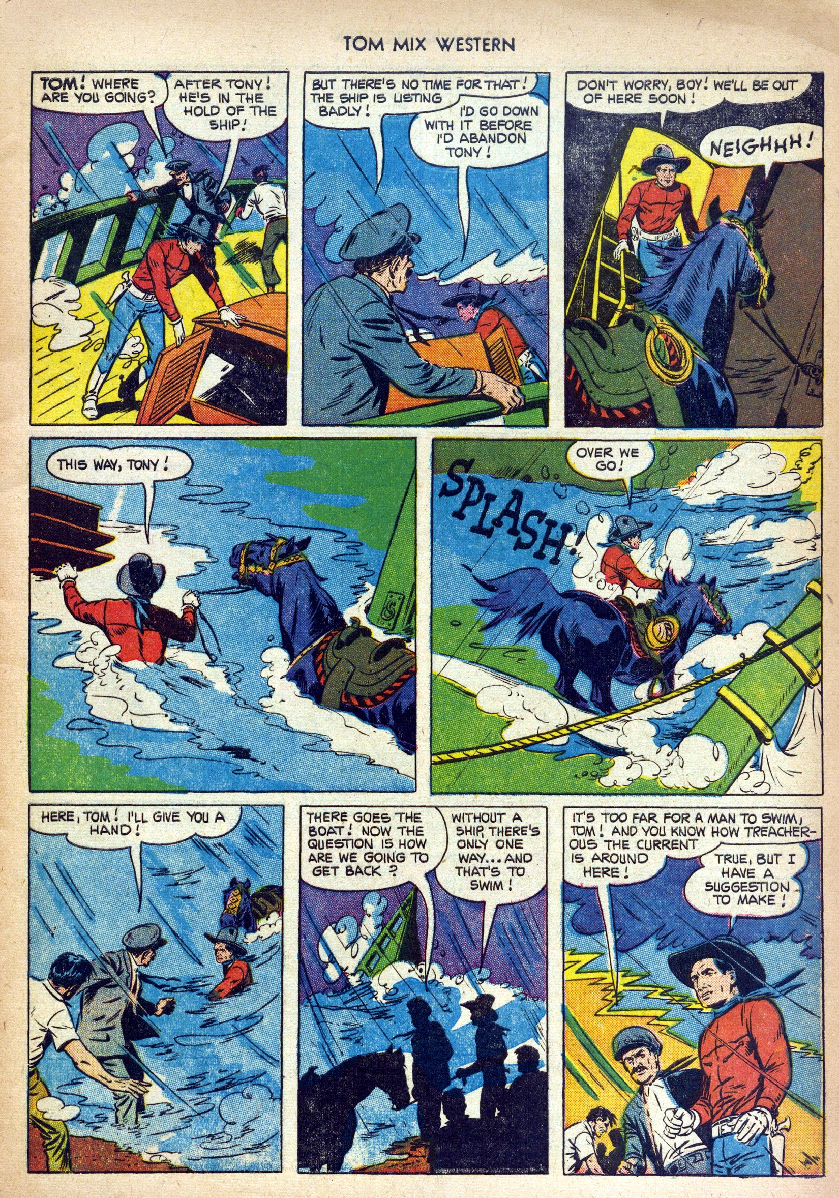 Read online Tom Mix Western (1948) comic -  Issue #48 - 5
