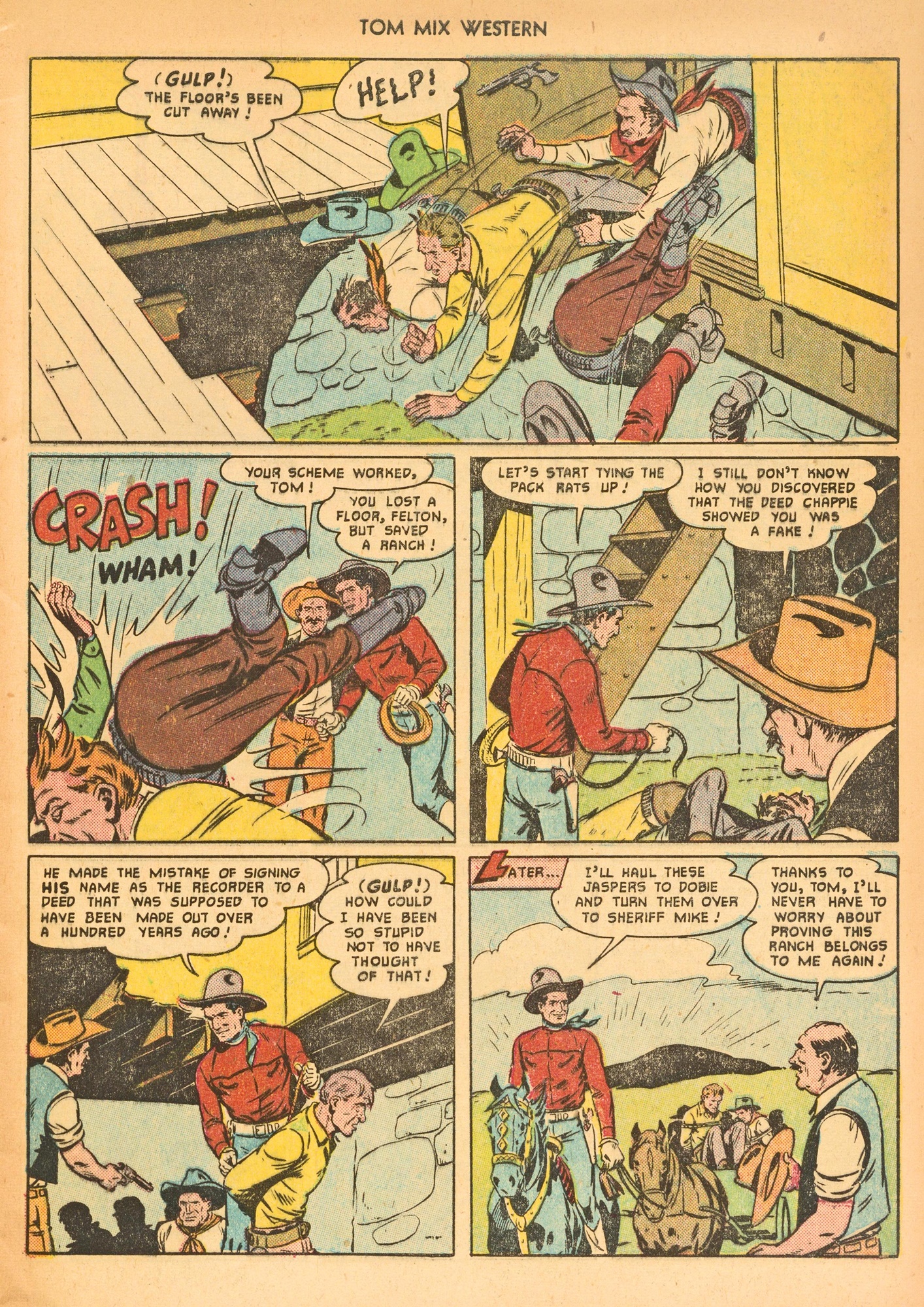 Read online Tom Mix Western (1948) comic -  Issue #43 - 9