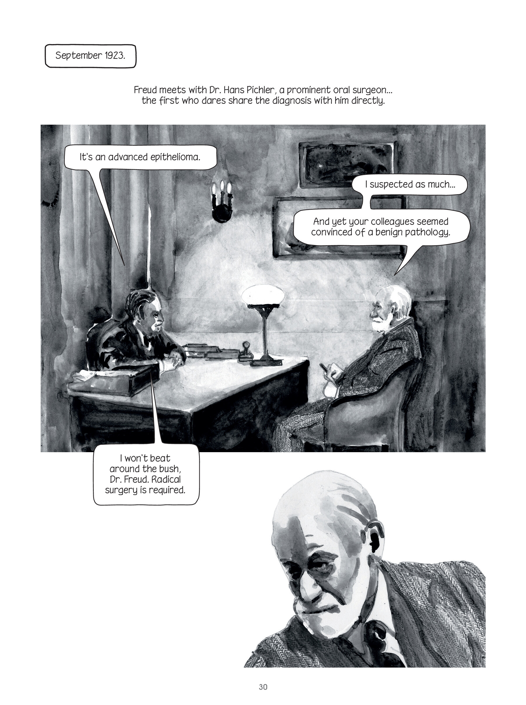 Read online Through Clouds of Smoke: Freud's Final Days comic -  Issue # TPB - 30
