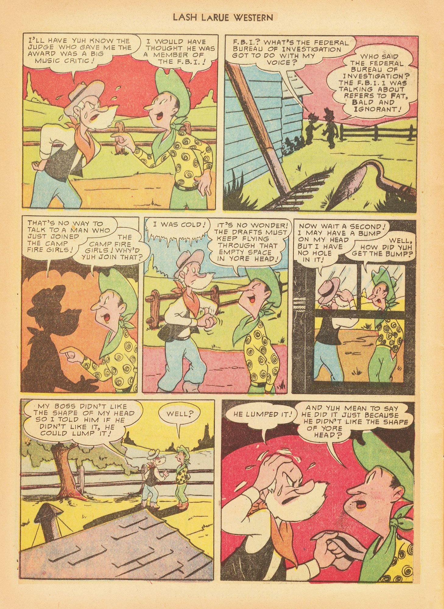 Read online Lash Larue Western (1949) comic -  Issue #12 - 37