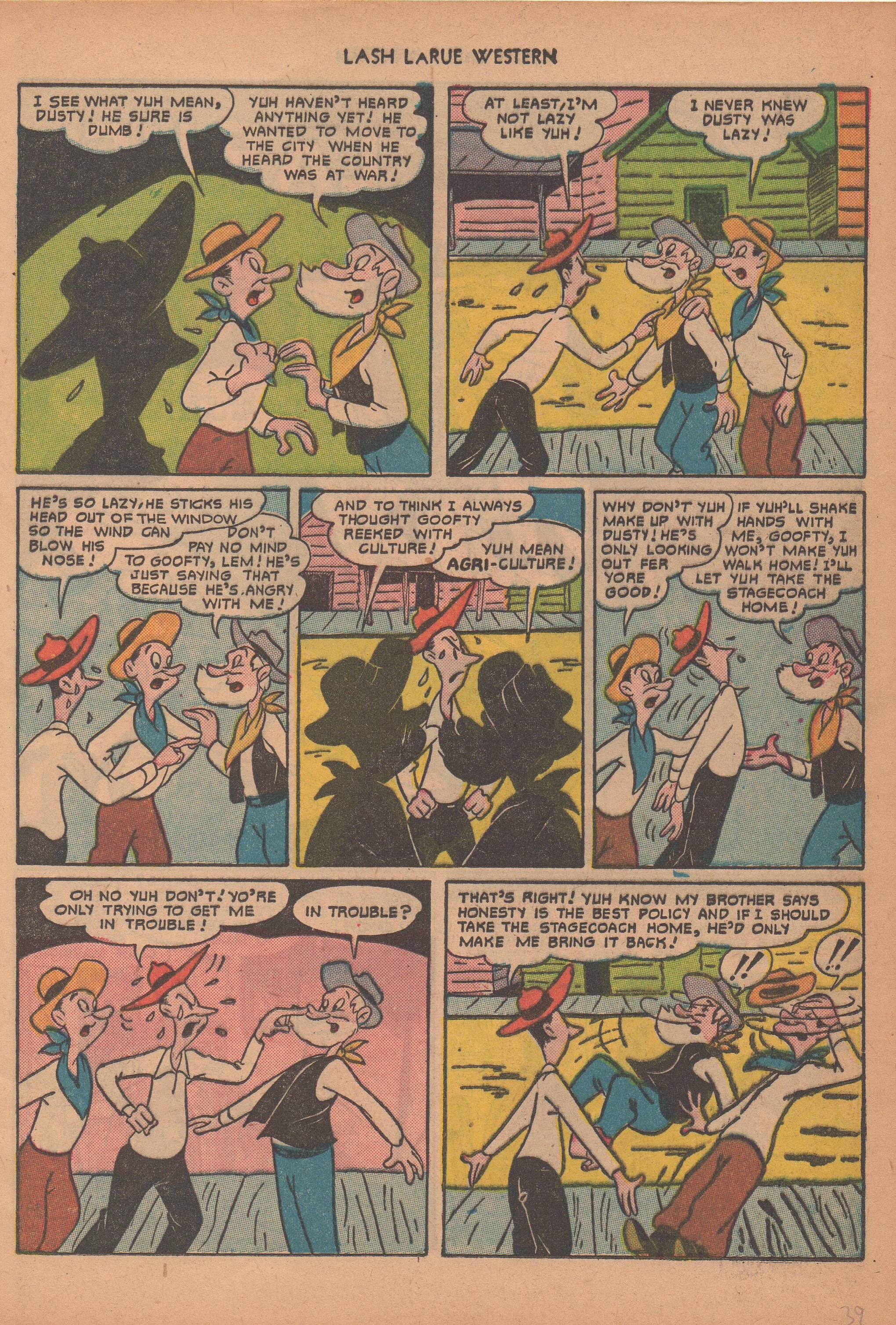 Read online Lash Larue Western (1949) comic -  Issue #14 - 42