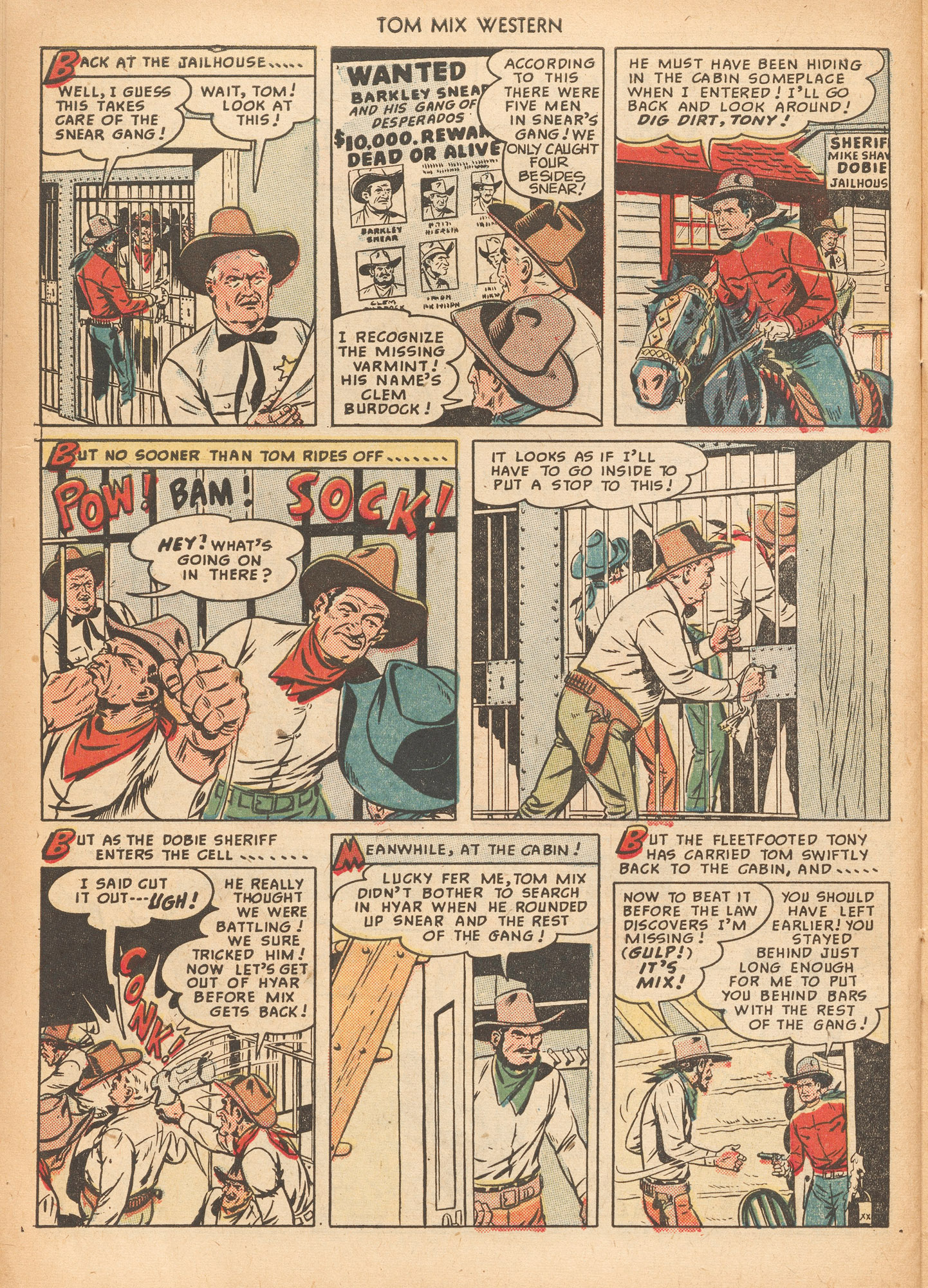 Read online Tom Mix Western (1948) comic -  Issue #26 - 30