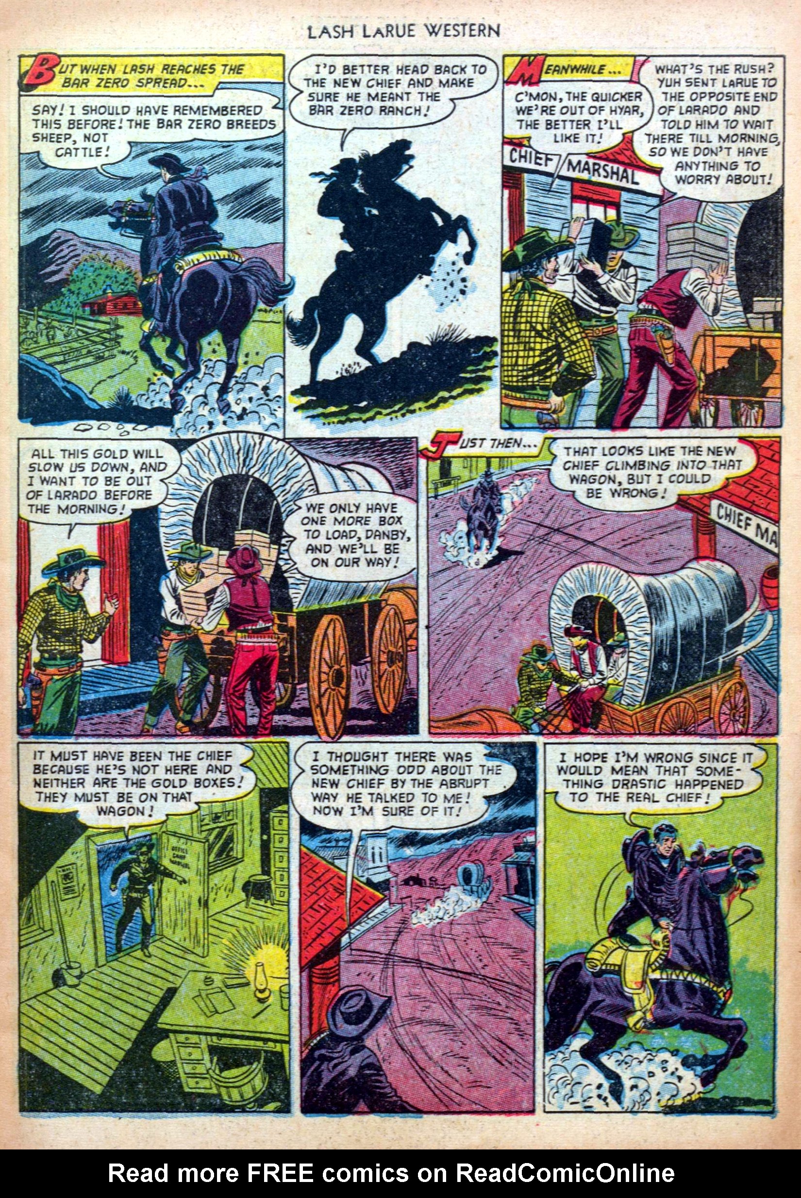 Read online Lash Larue Western (1949) comic -  Issue #33 - 7