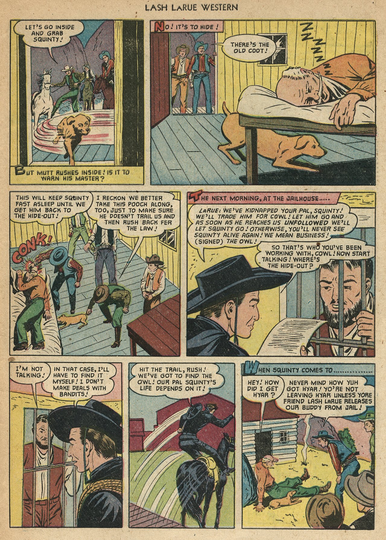 Read online Lash Larue Western (1949) comic -  Issue #22 - 31