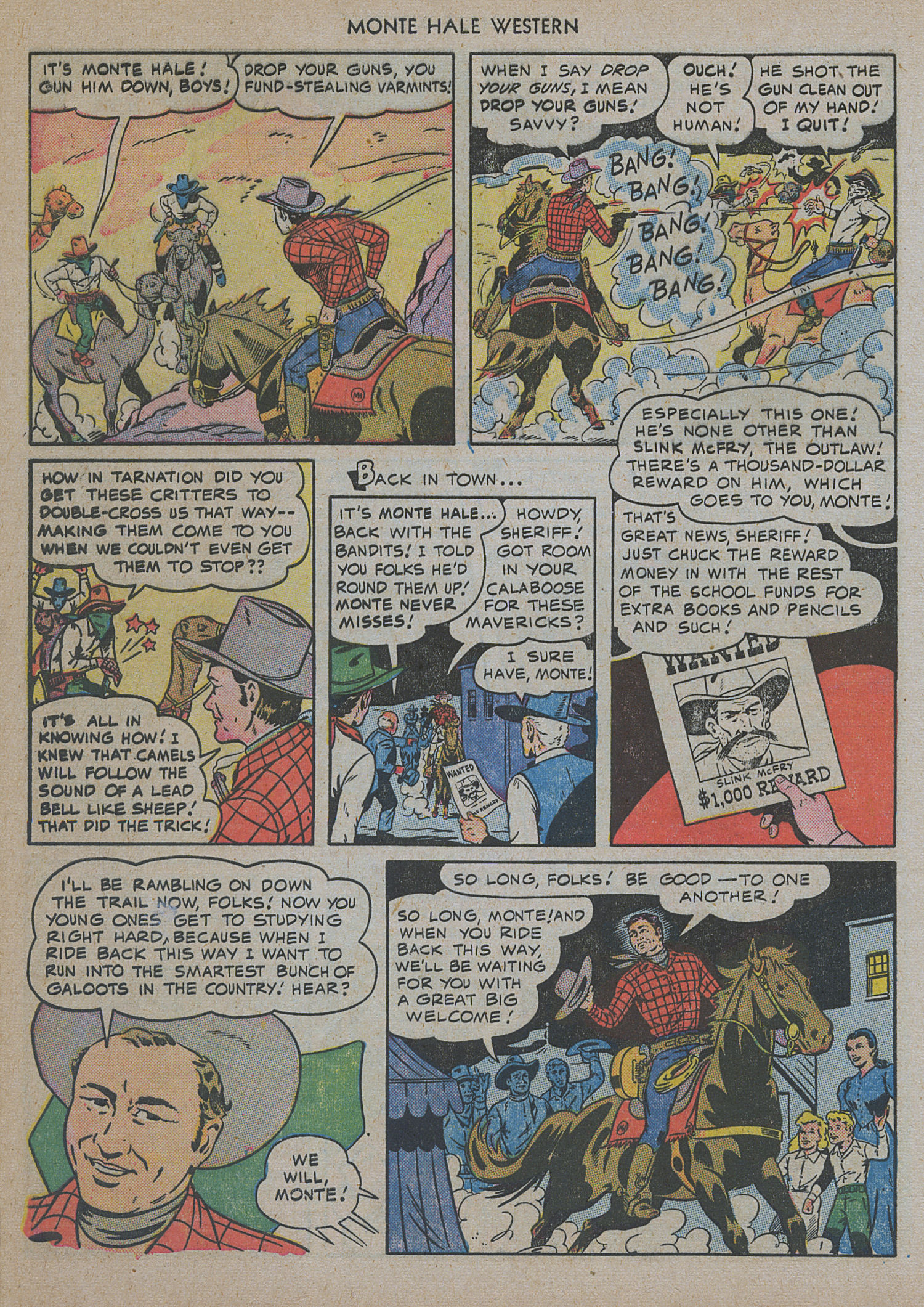 Read online Monte Hale Western comic -  Issue #48 - 32