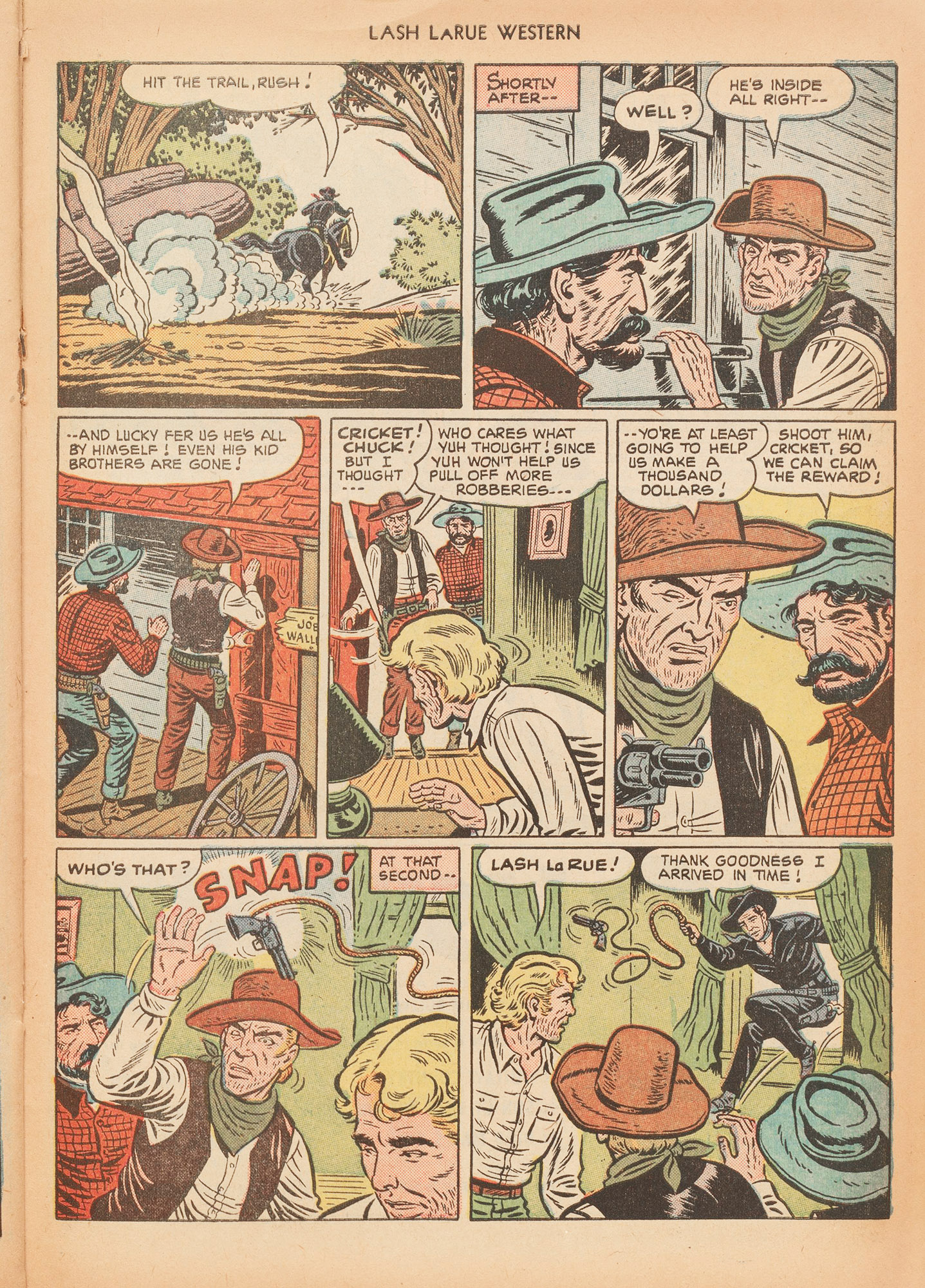 Read online Lash Larue Western (1949) comic -  Issue #15 - 31