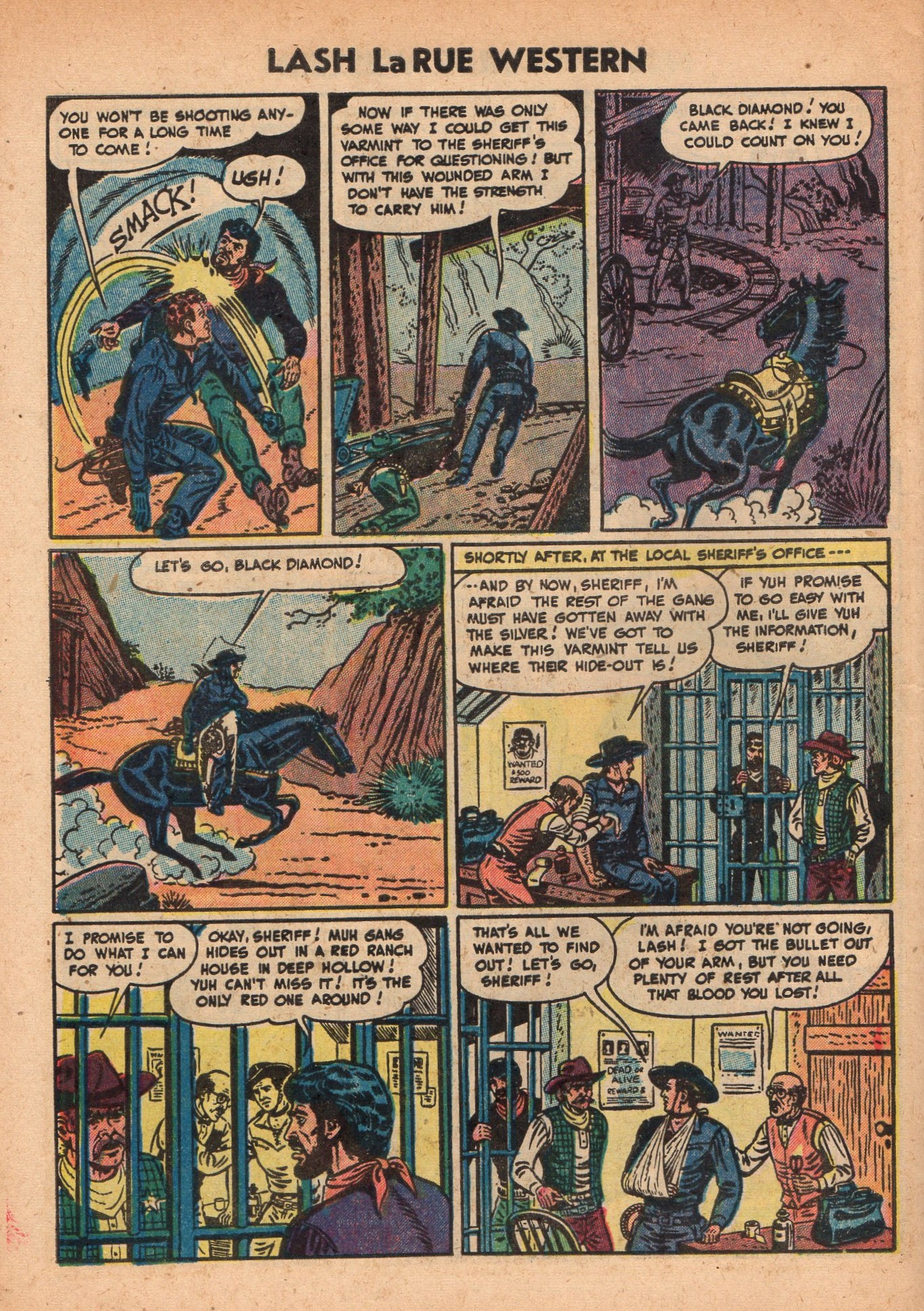 Read online Lash Larue Western (1949) comic -  Issue #49 - 28