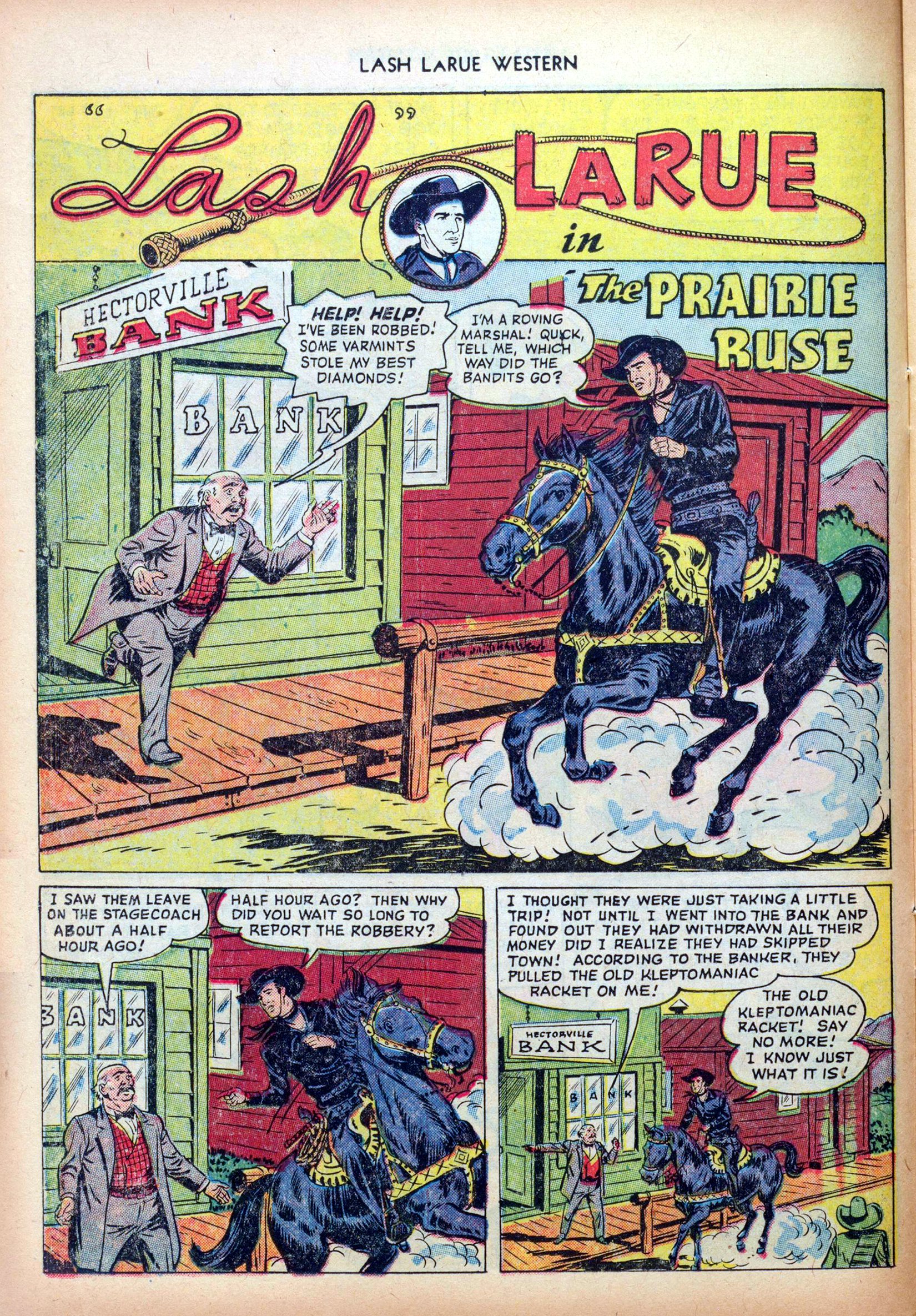 Read online Lash Larue Western (1949) comic -  Issue #26 - 14