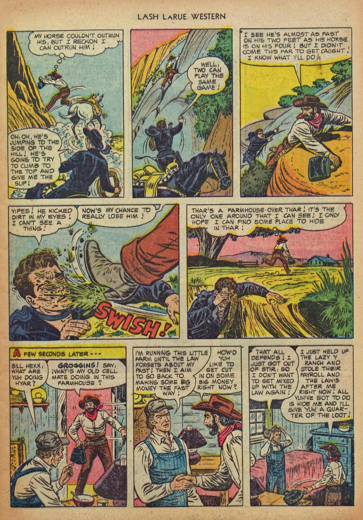 Read online Lash Larue Western (1949) comic -  Issue #37 - 5