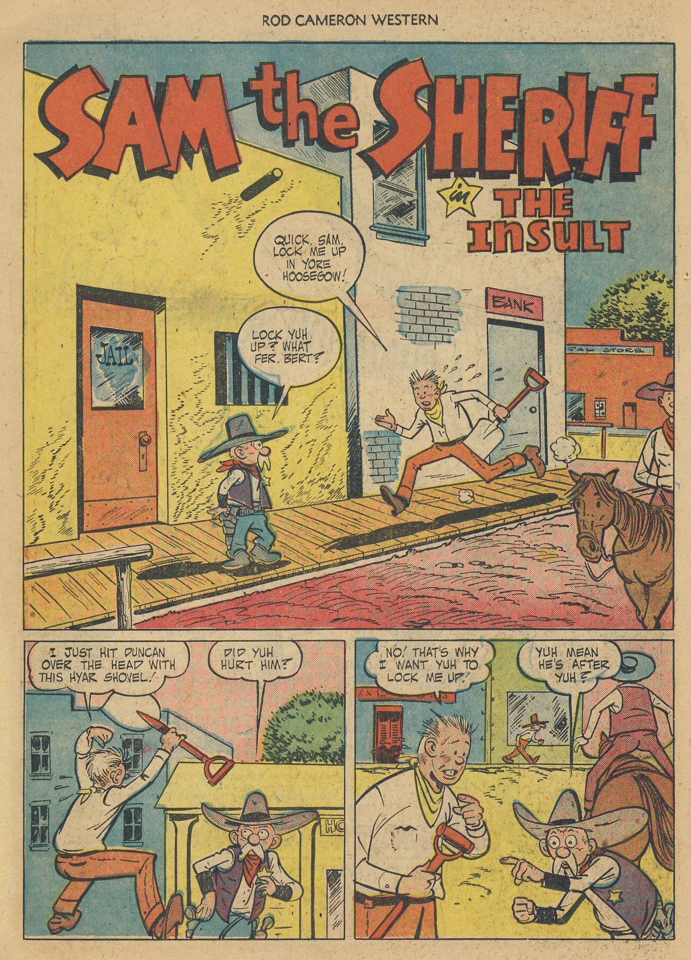 Read online Rod Cameron Western comic -  Issue #11 - 18