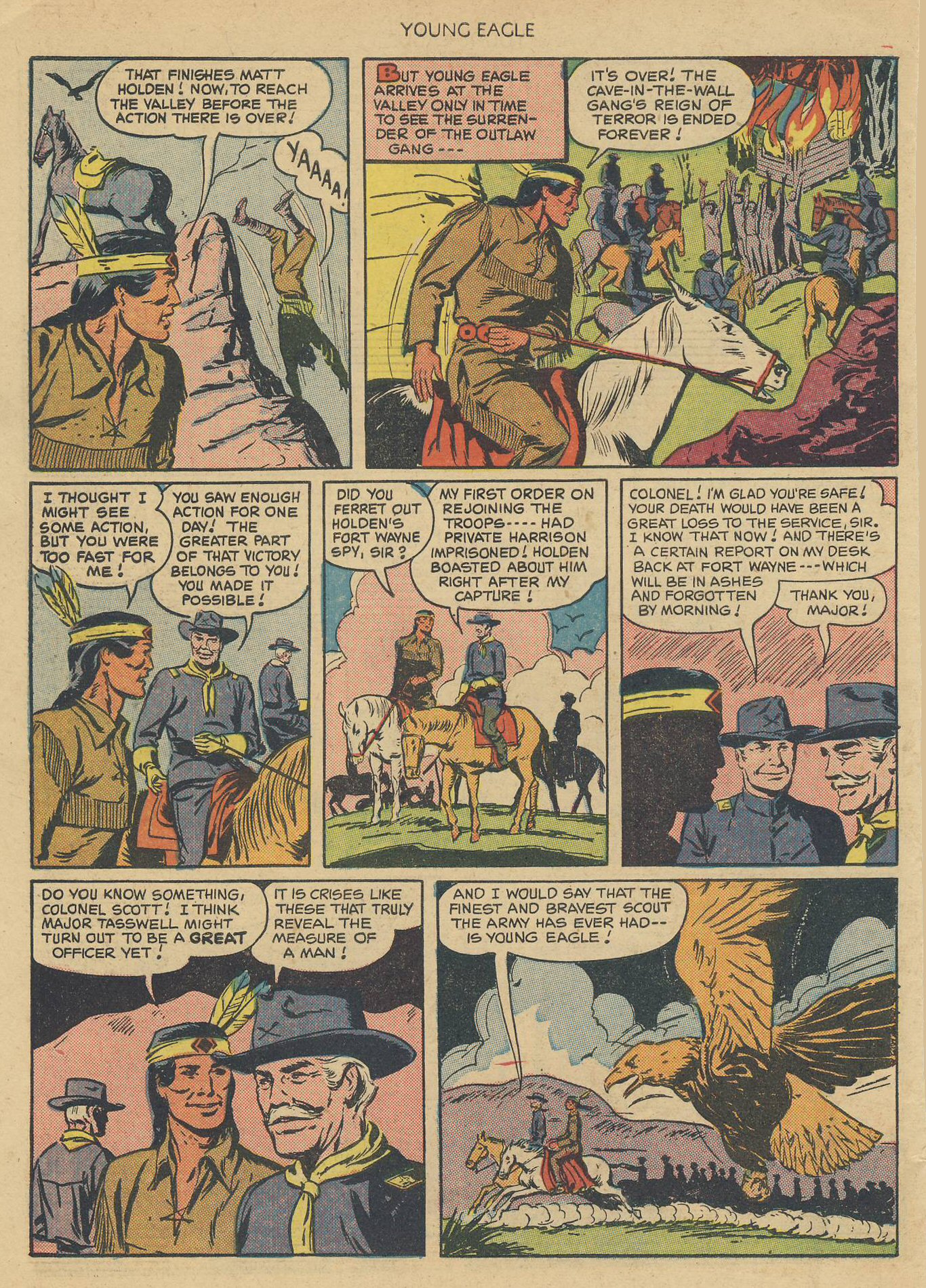 Read online Young Eagle comic -  Issue #1 - 34