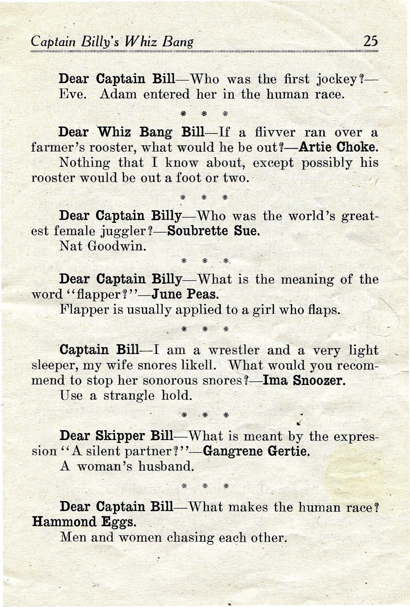 Read online Captain Billy's Whiz Bang comic -  Issue #18 - 27