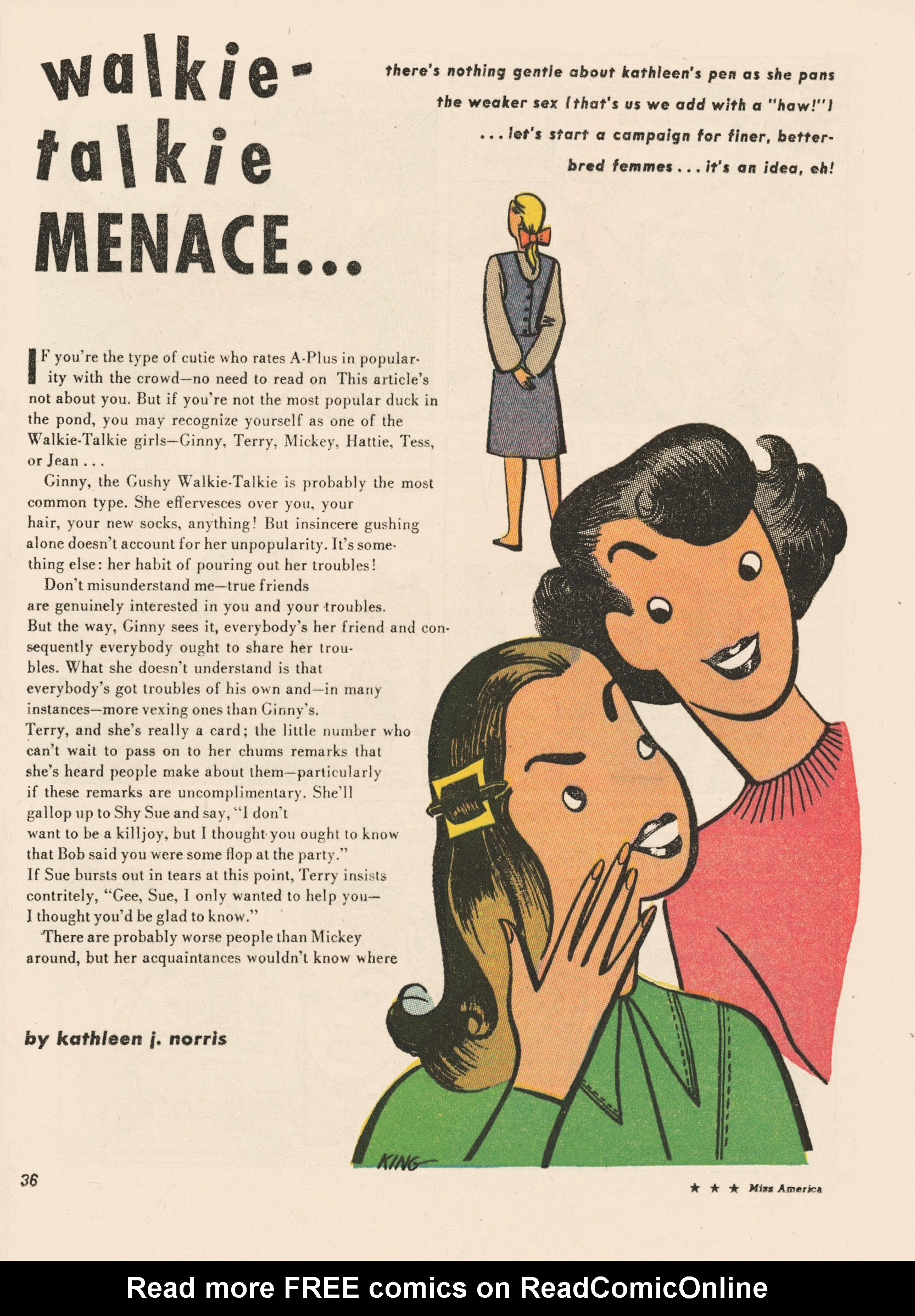 Read online Miss America Magazine comic -  Issue #28 - 30