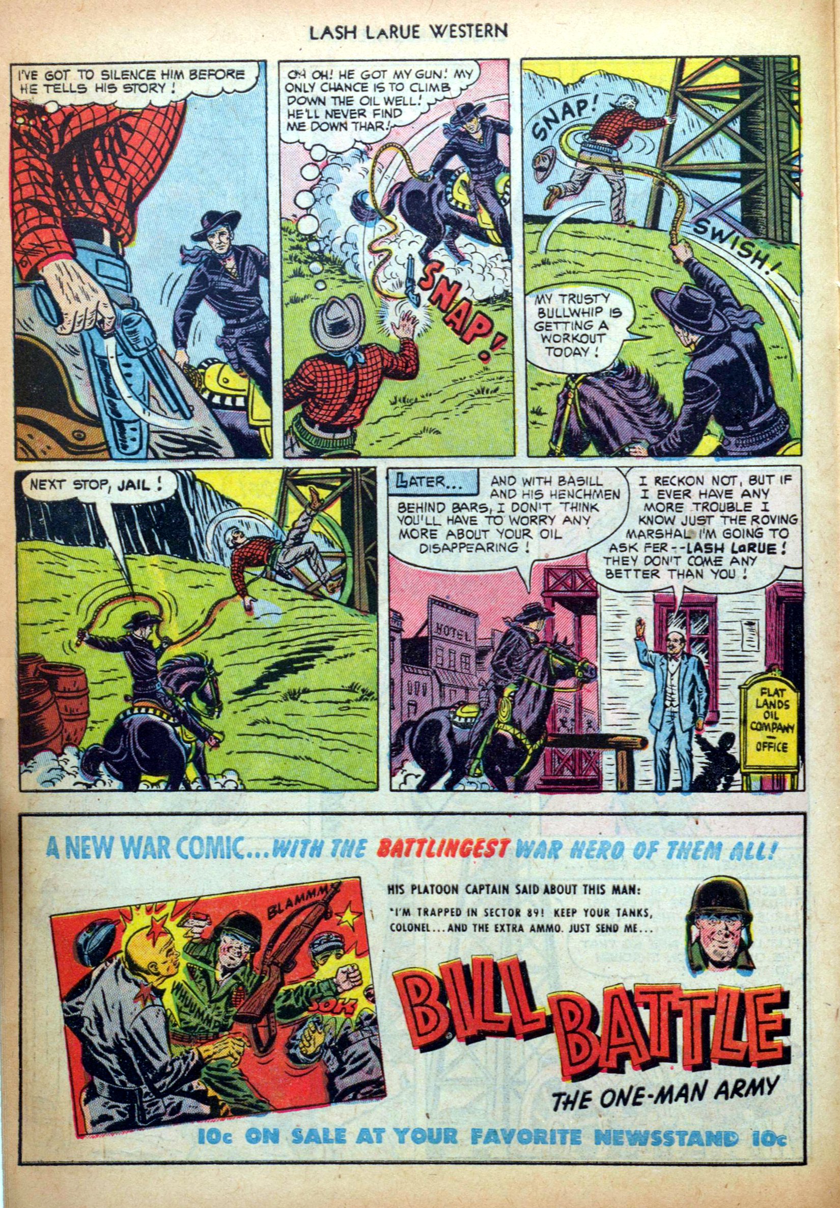 Read online Lash Larue Western (1949) comic -  Issue #34 - 10