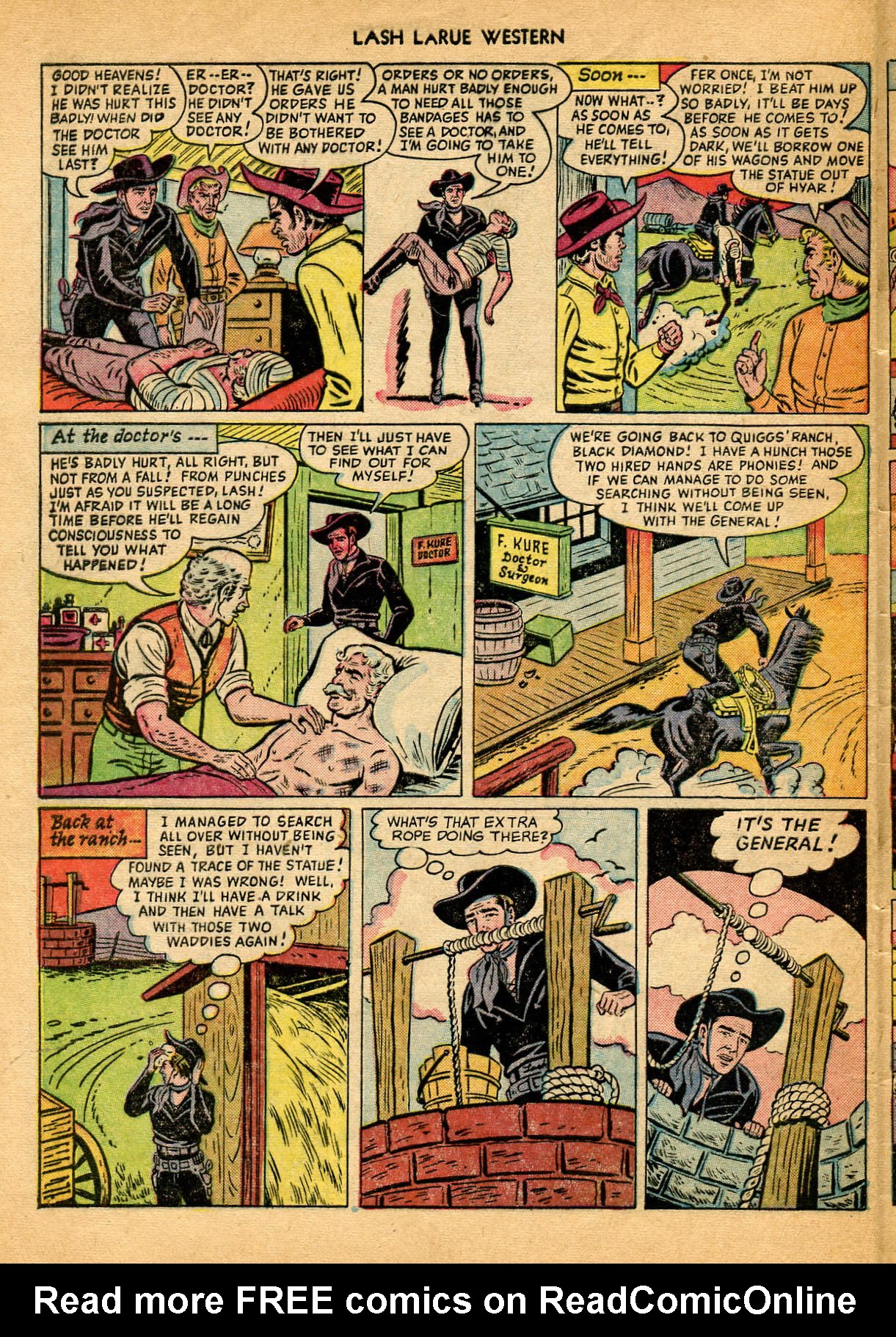 Read online Lash Larue Western (1949) comic -  Issue #9 - 32