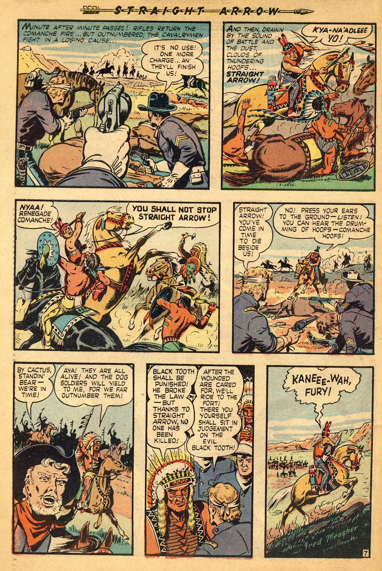 Read online Straight Arrow comic -  Issue #4 - 34
