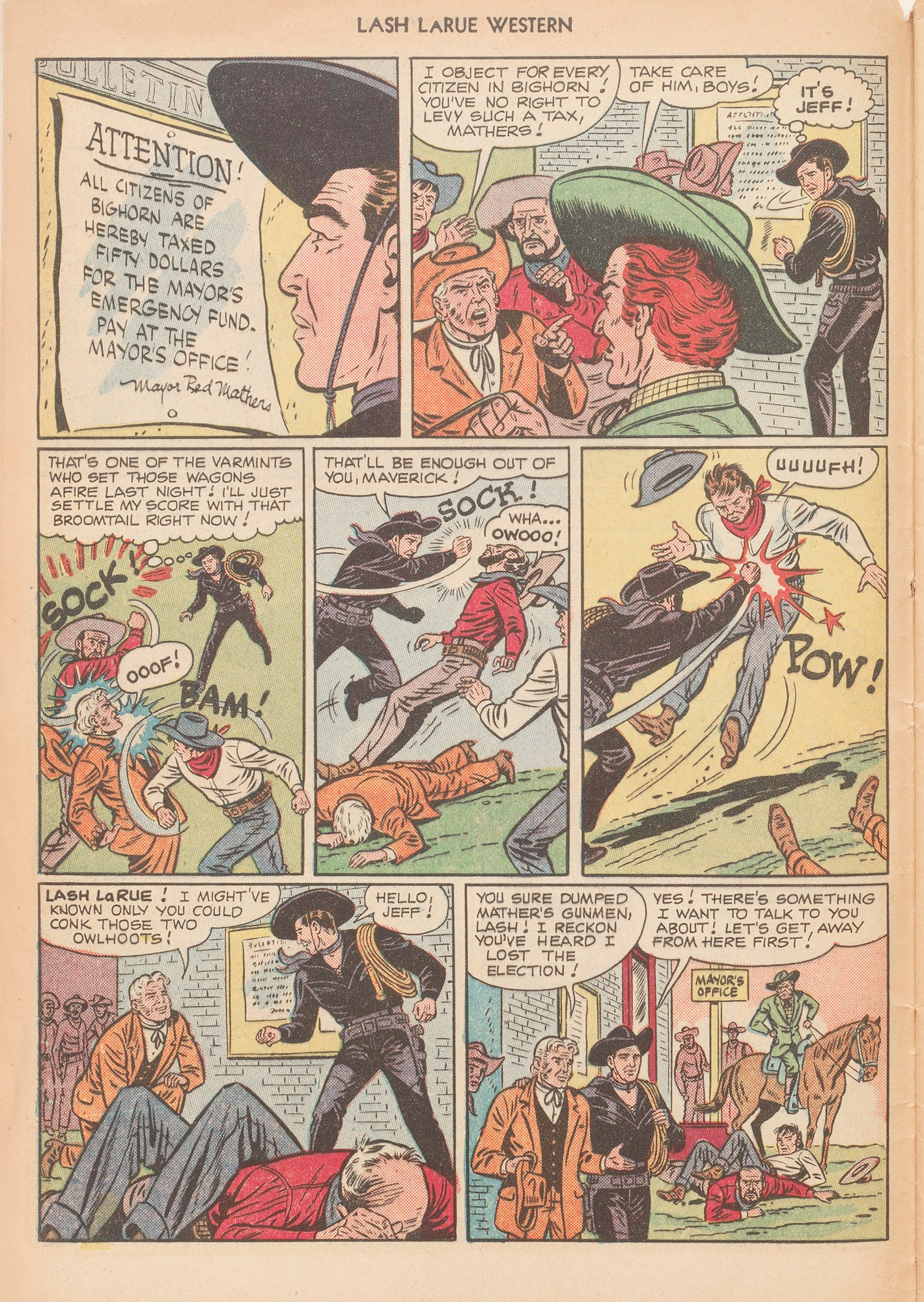 Read online Lash Larue Western (1949) comic -  Issue #12 - 8