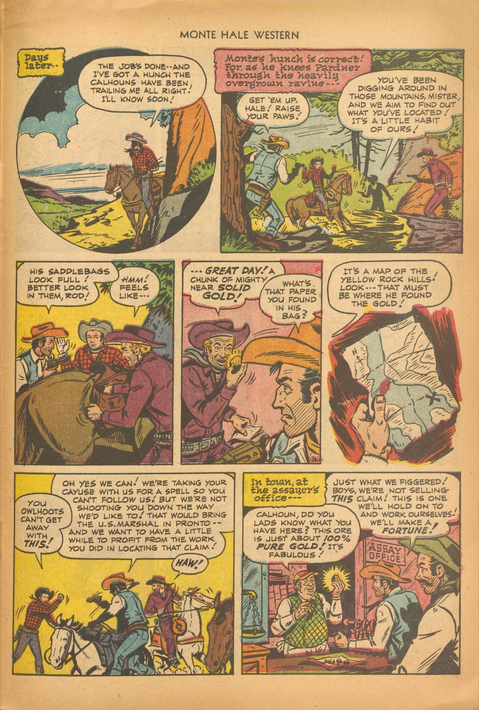 Read online Monte Hale Western comic -  Issue #78 - 31