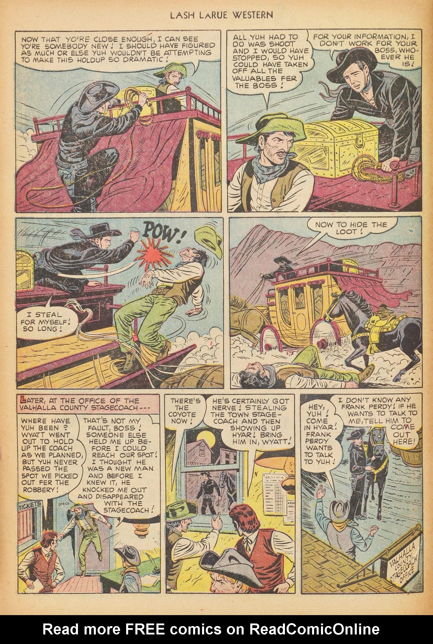 Read online Lash Larue Western (1949) comic -  Issue #17 - 4