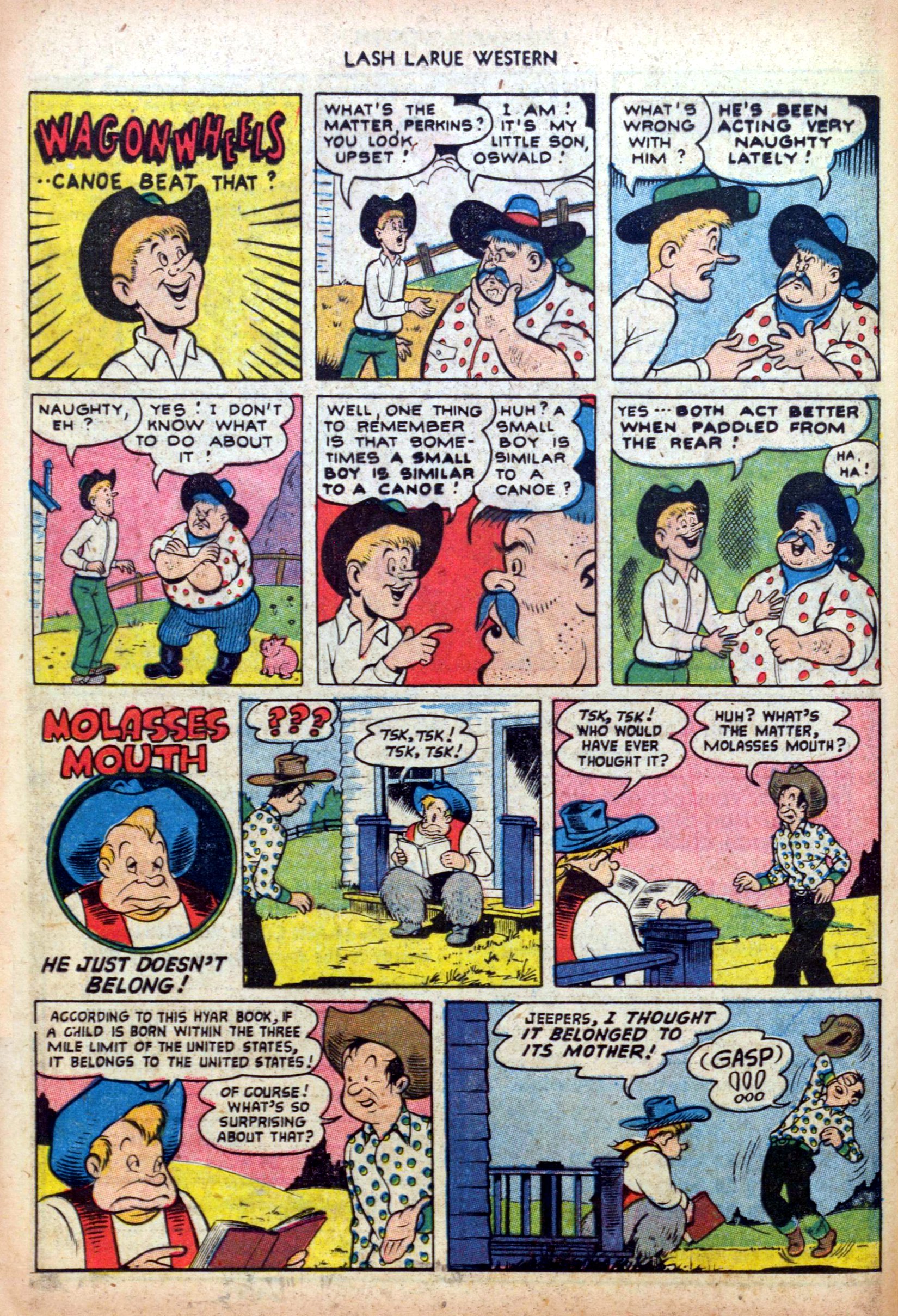 Read online Lash Larue Western (1949) comic -  Issue #39 - 24