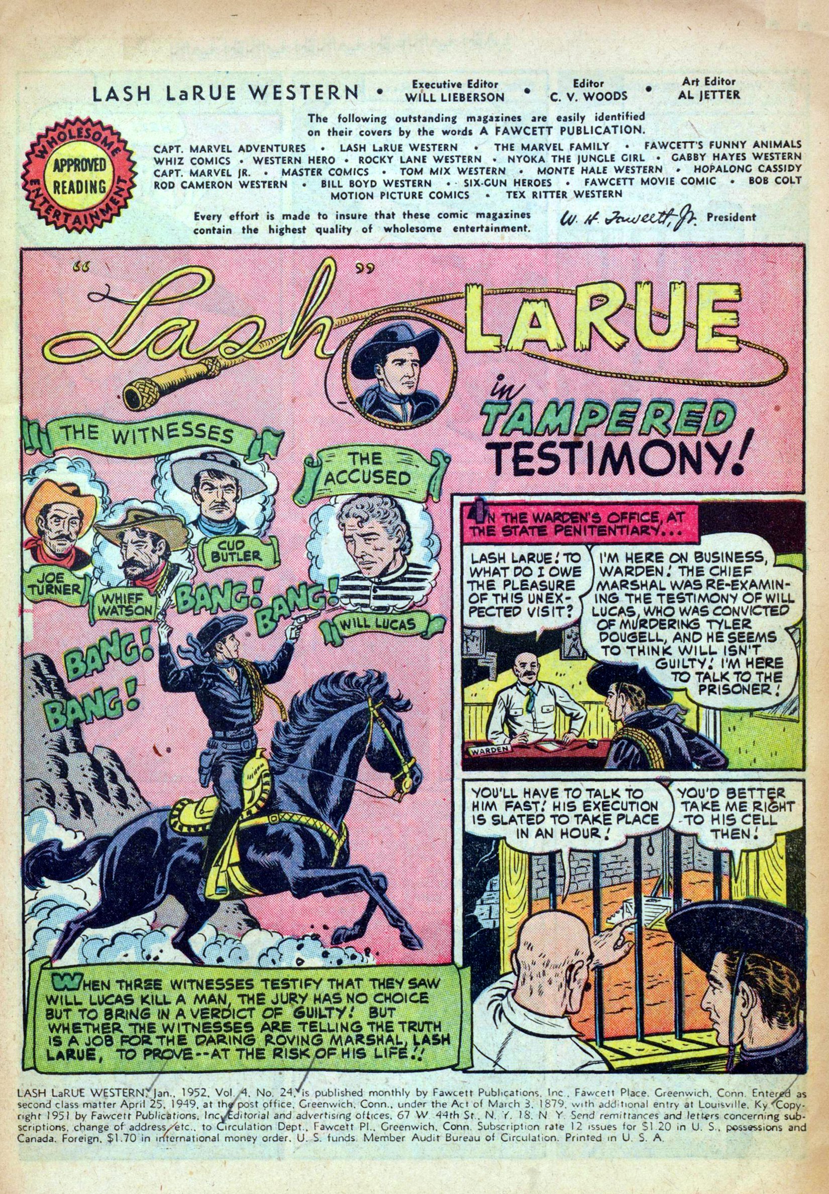 Read online Lash Larue Western (1949) comic -  Issue #24 - 3