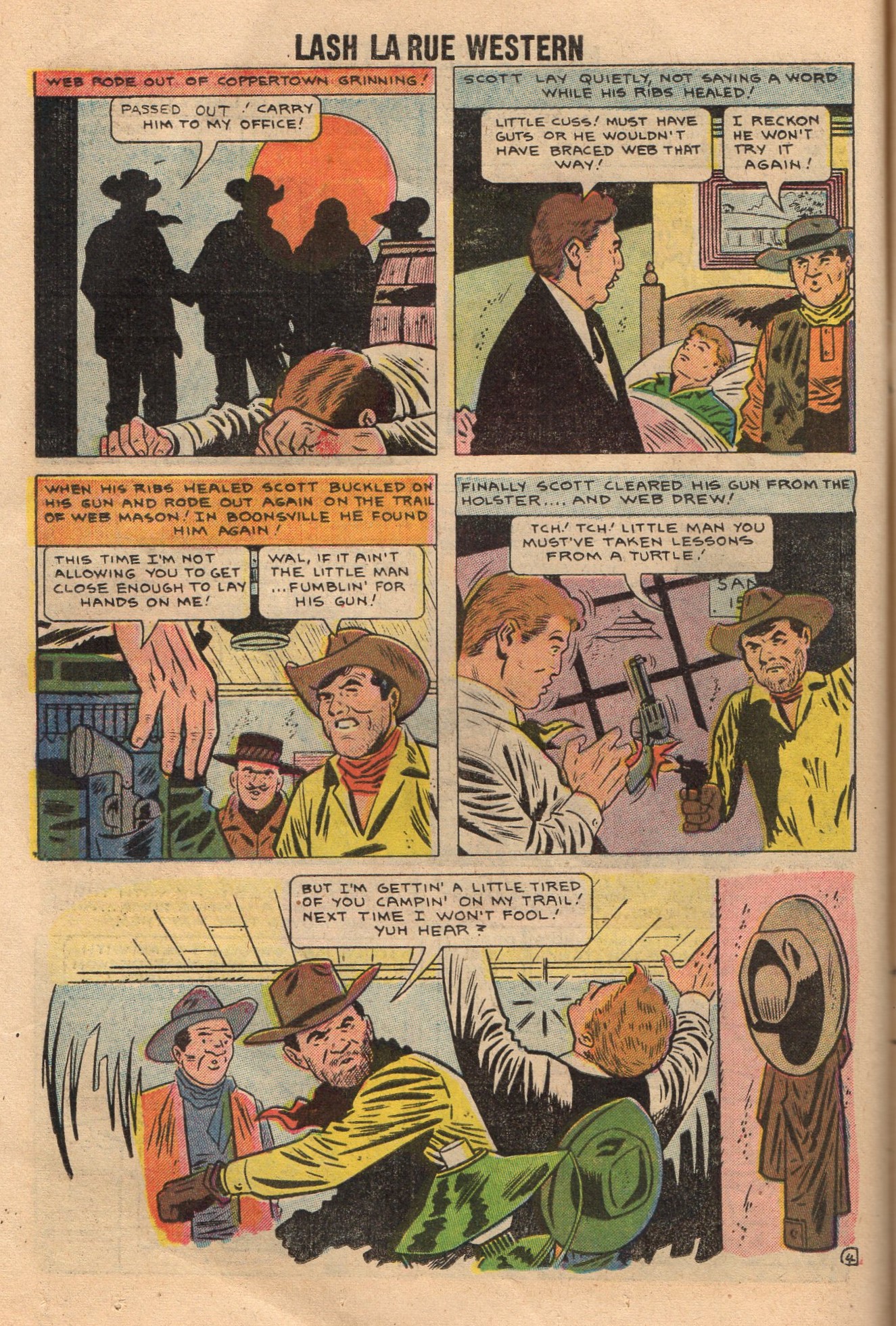 Read online Lash Larue Western (1949) comic -  Issue #70 - 14
