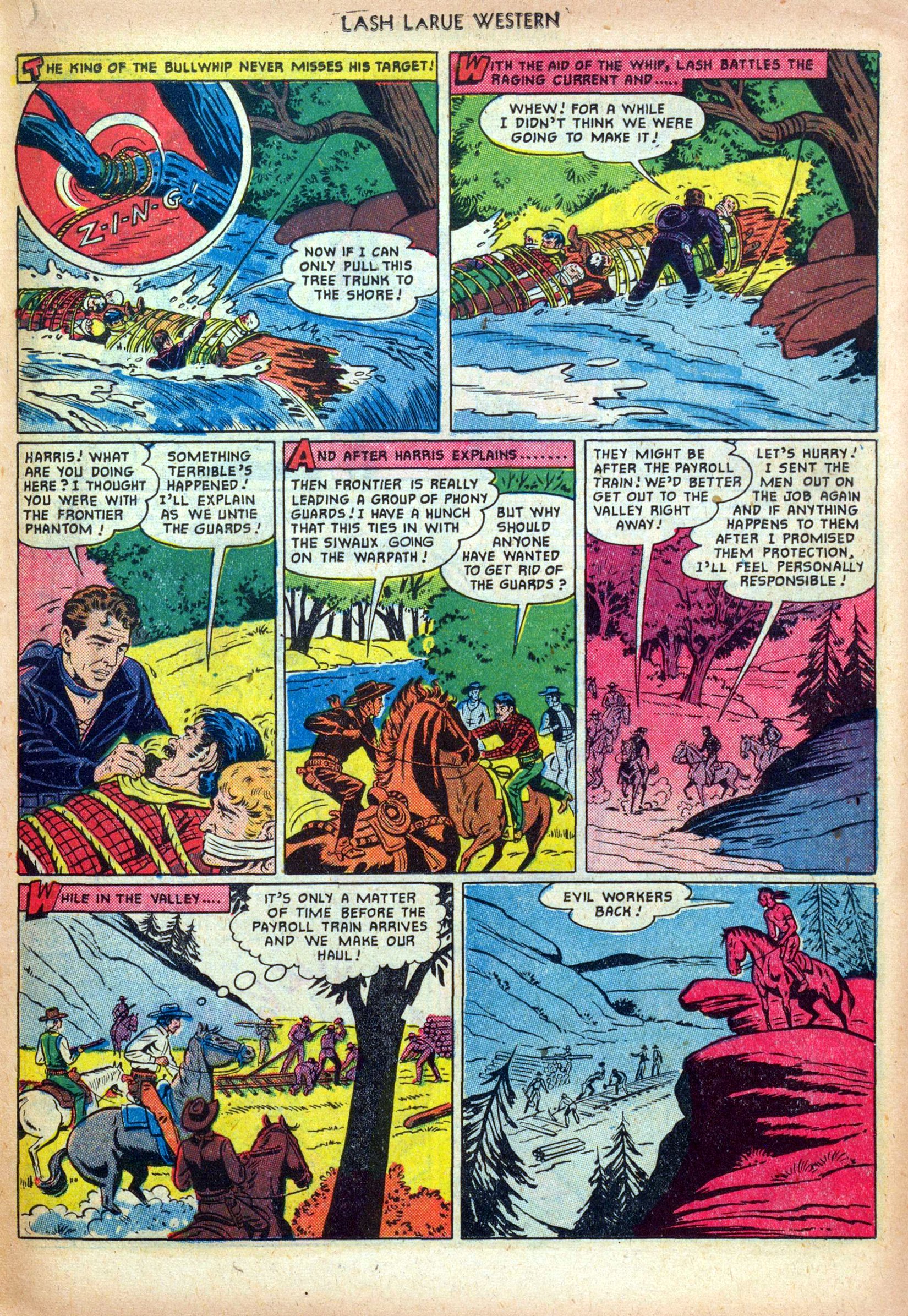 Read online Lash Larue Western (1949) comic -  Issue #19 - 19
