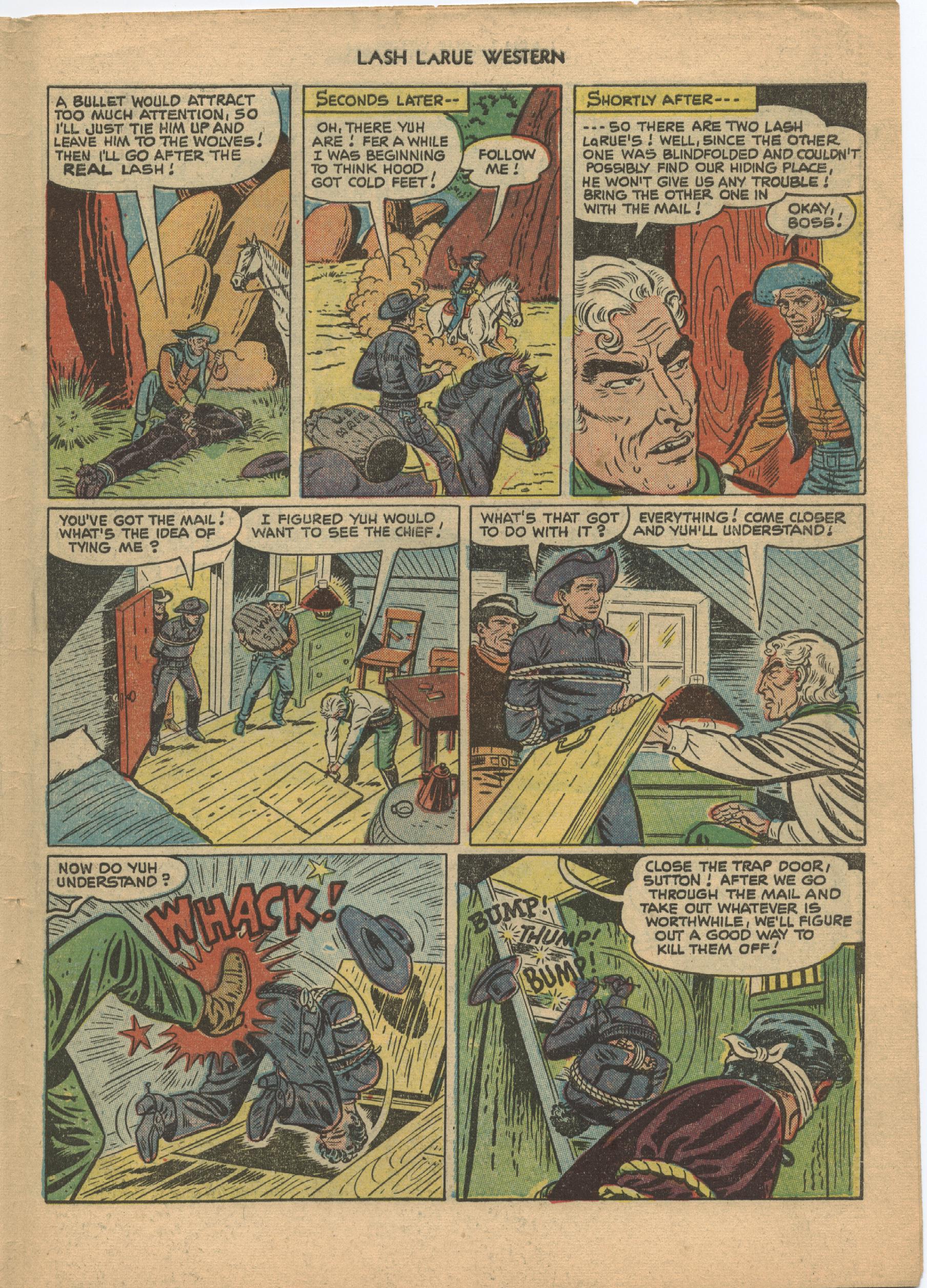 Read online Lash Larue Western (1949) comic -  Issue #21 - 31