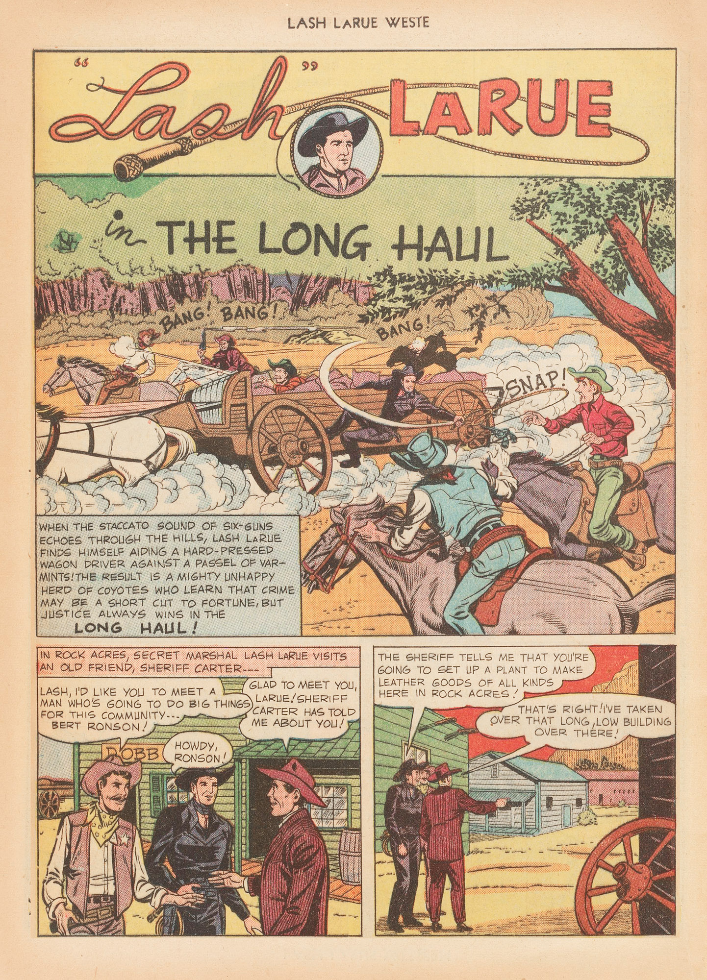 Read online Lash Larue Western (1949) comic -  Issue #12 - 40