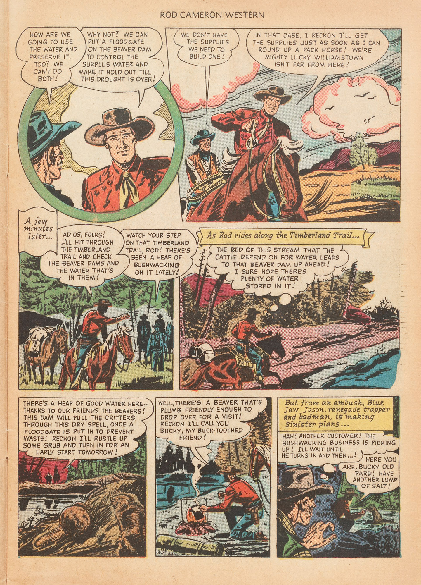 Read online Rod Cameron Western comic -  Issue #4 - 5