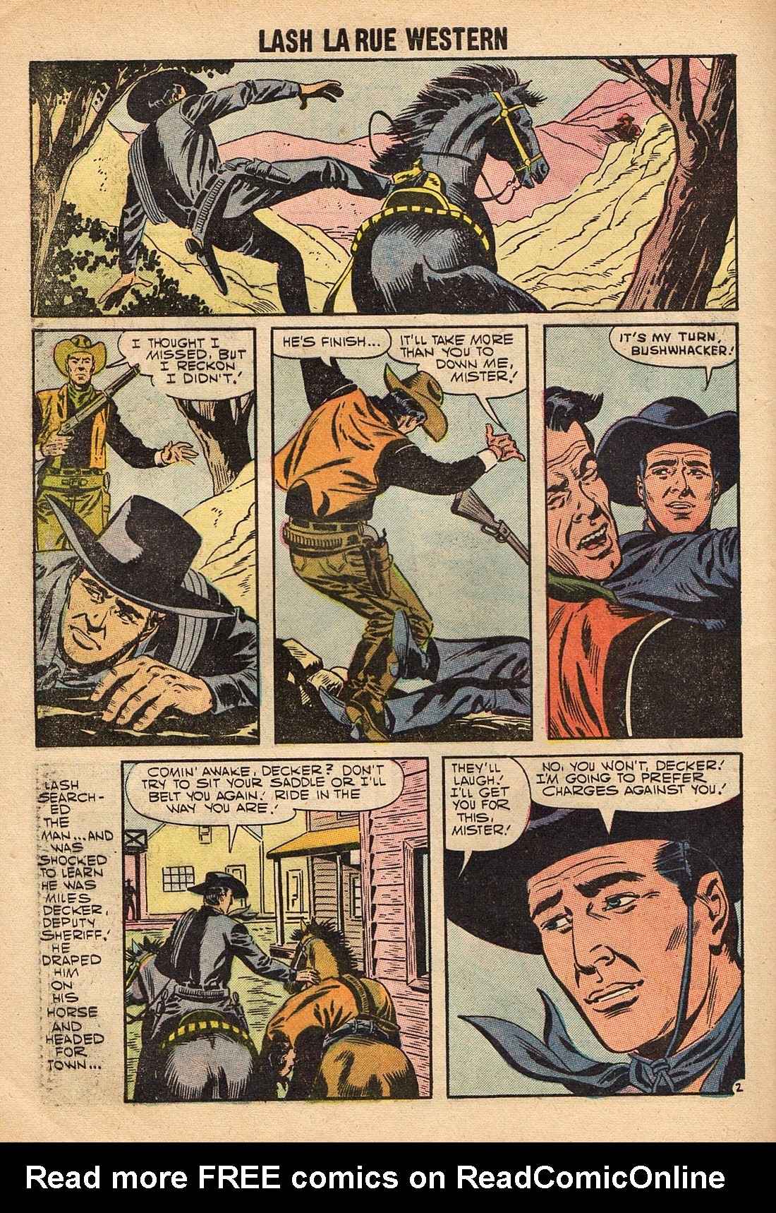 Read online Lash Larue Western (1949) comic -  Issue #67 - 60