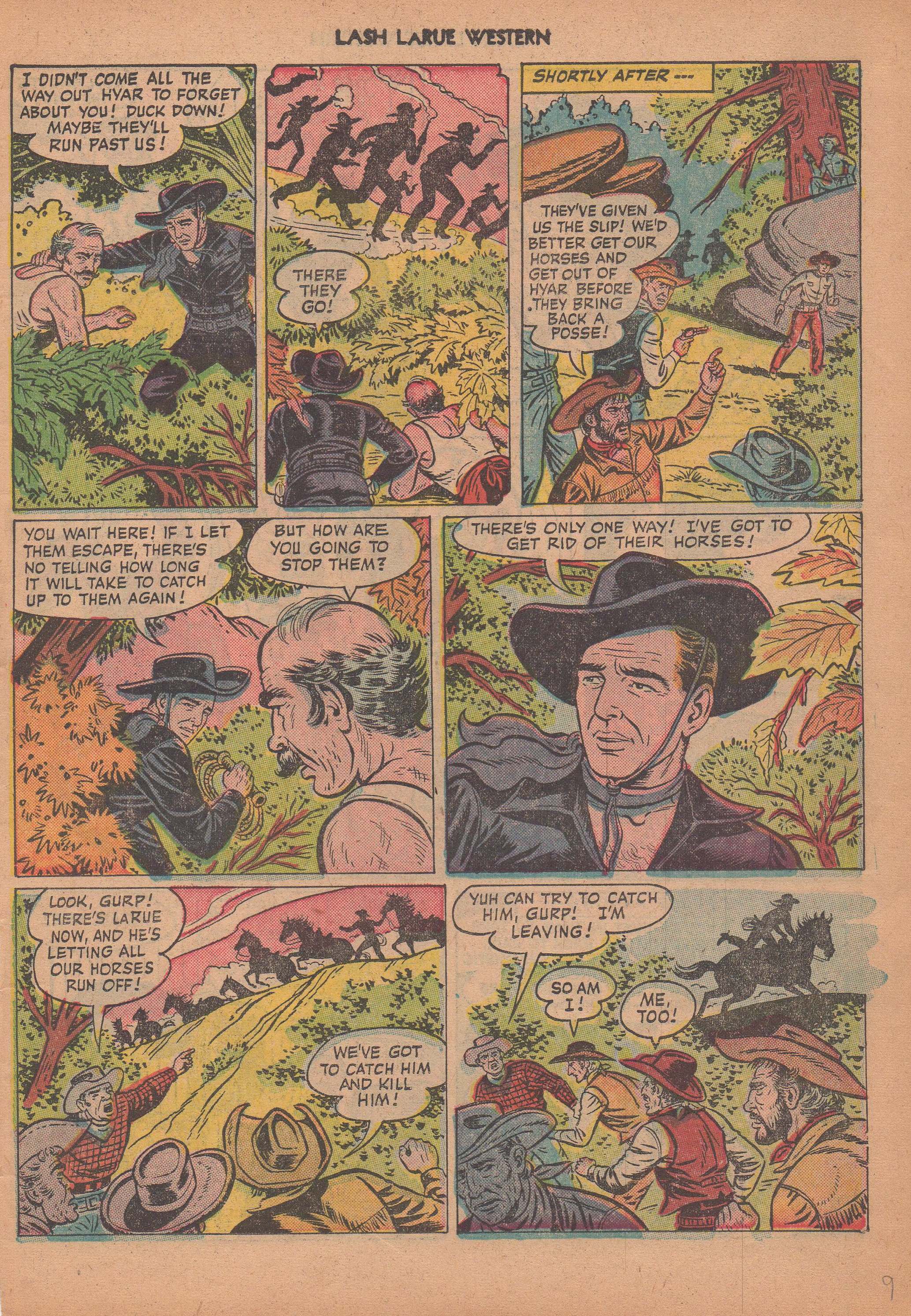 Read online Lash Larue Western (1949) comic -  Issue #14 - 12