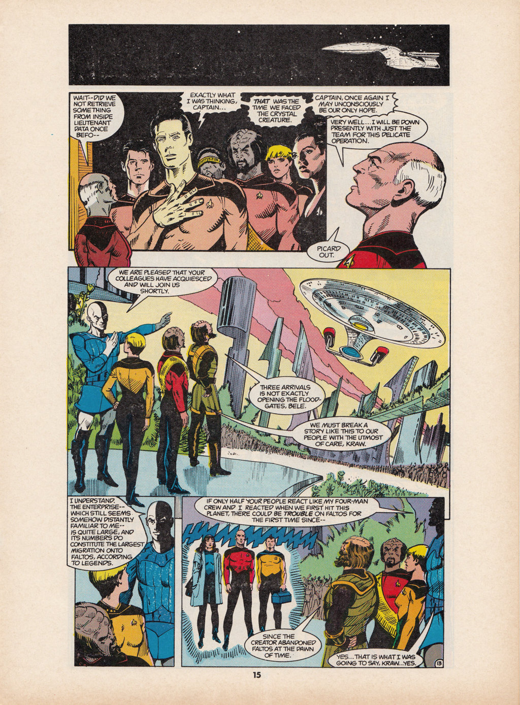 Read online Star Trek The Next Generation (1990) comic -  Issue #7 - 15