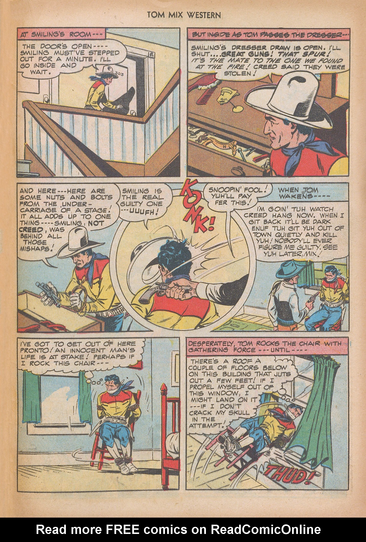 Read online Tom Mix Western (1948) comic -  Issue #10 - 37