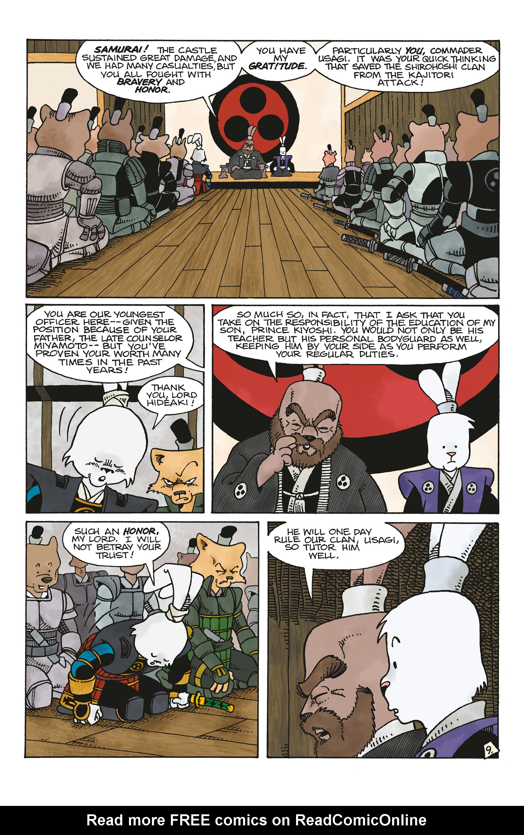 Read online Space Usagi: Death and Honor comic -  Issue #1 - 10